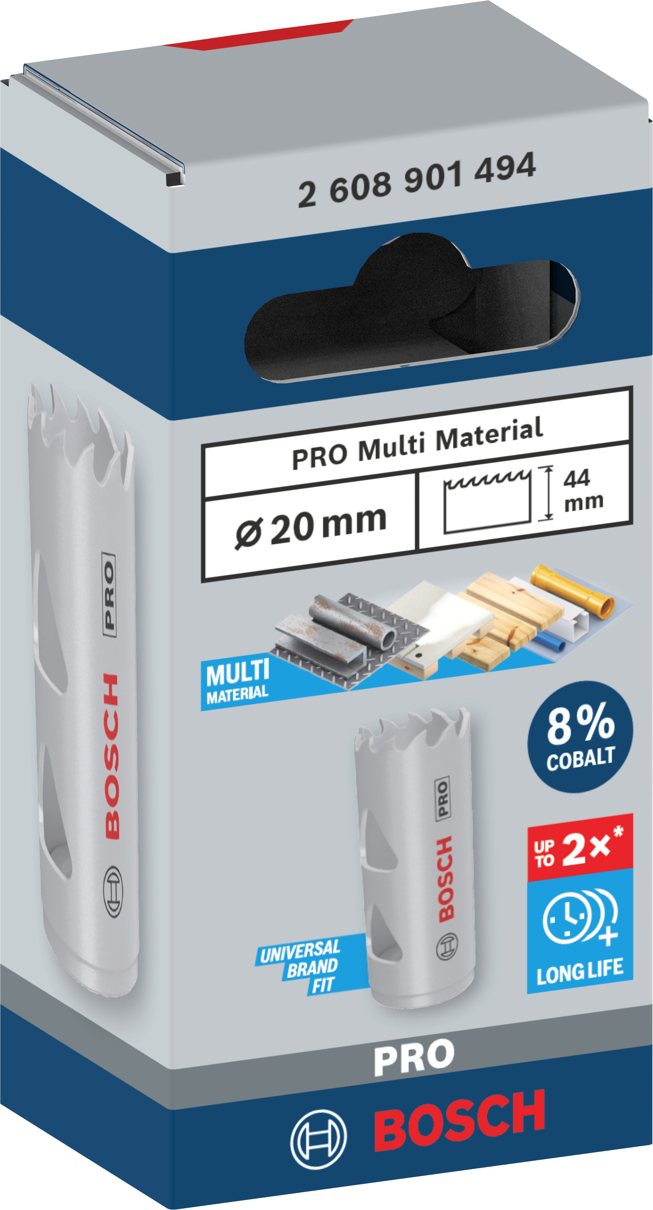 Bosch Accessoires PRO Multi Material gatzaag | 20 mm | met schroefdraad - 2608901494