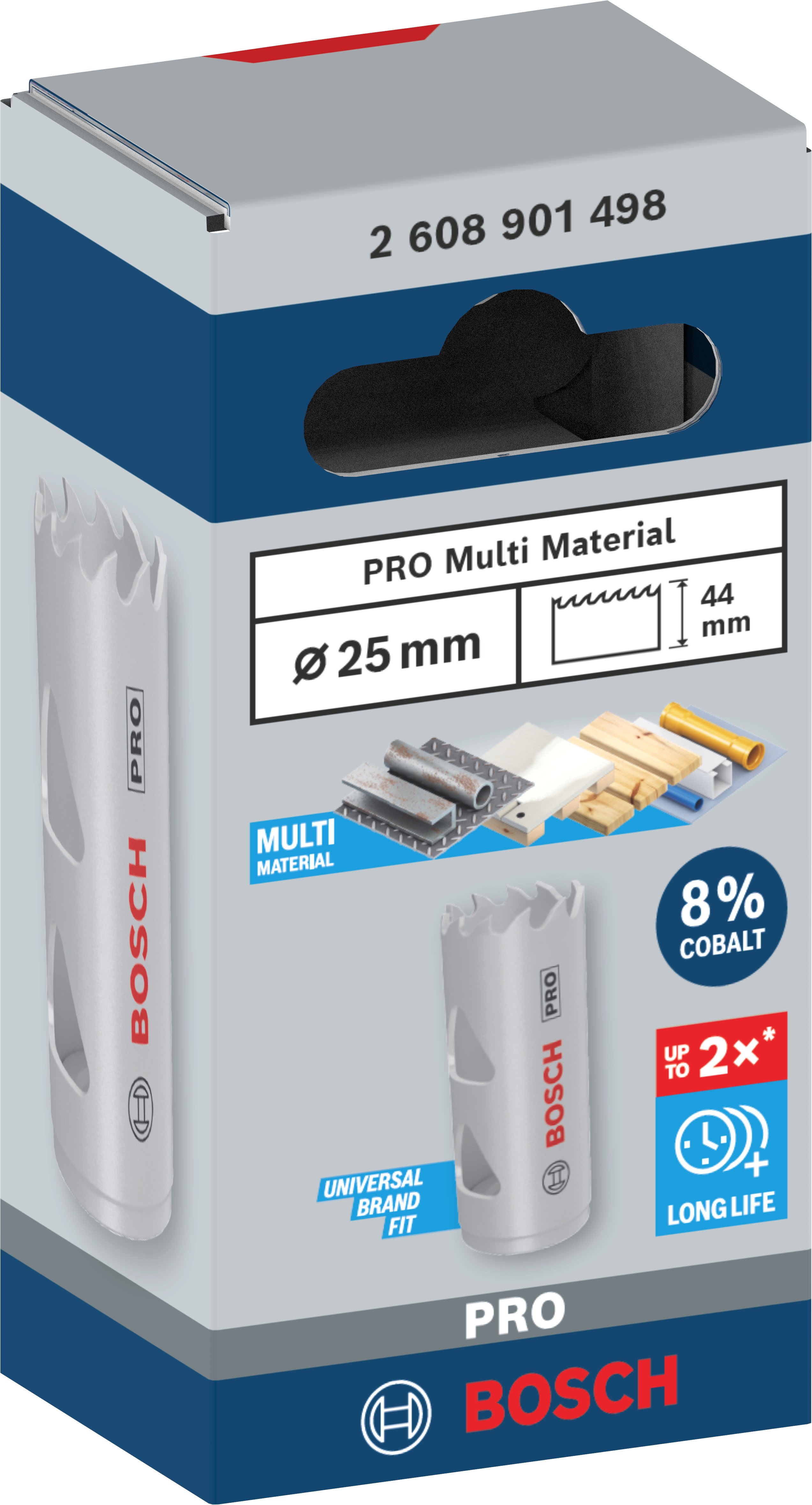 Bosch Accessoires PRO Multi Material gatzaag | 25 mm | met schroefdraad - 2608901498