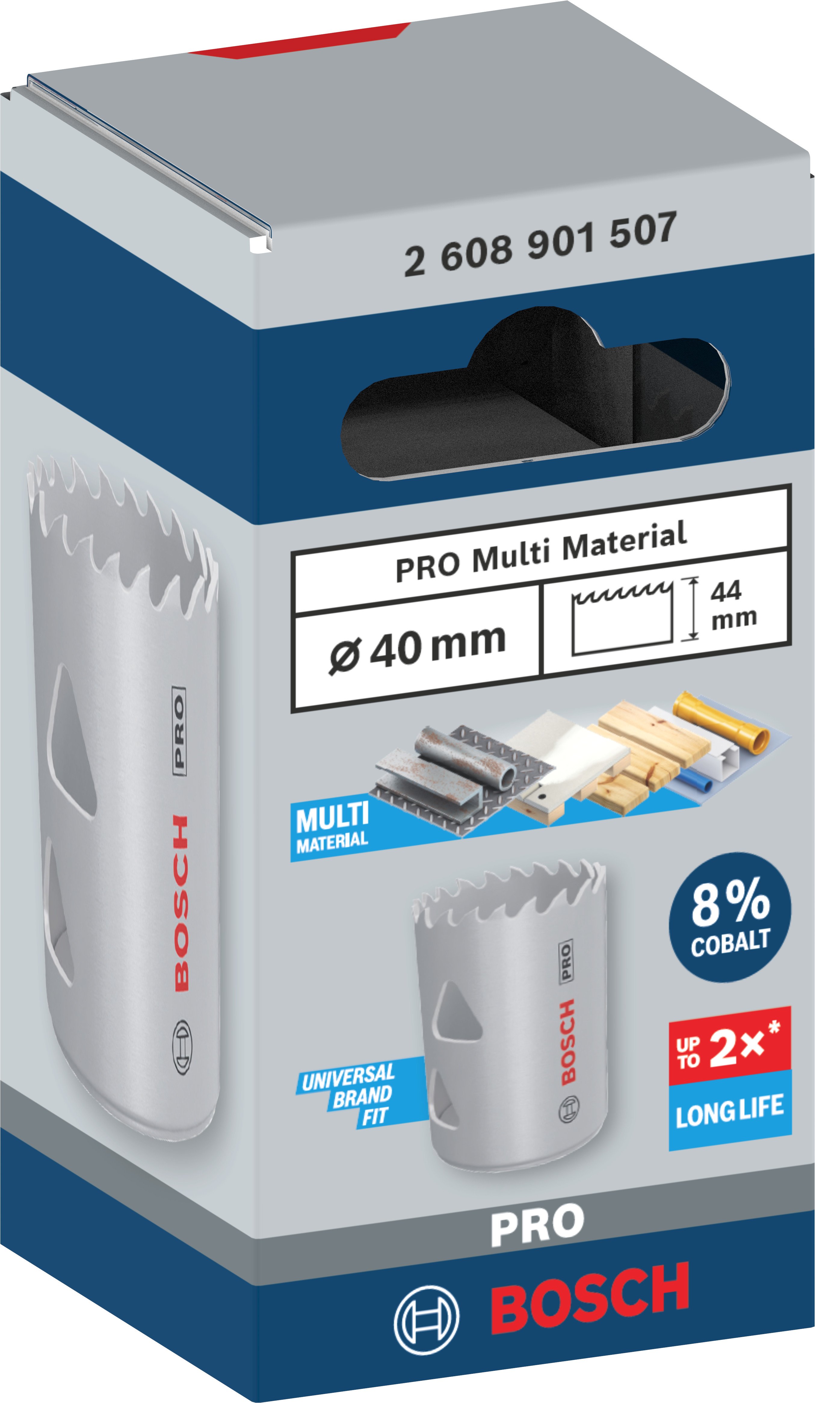 Bosch Accessoires PRO Multi Material gatzaag | 40 mm | met schroefdraad - 2608901507