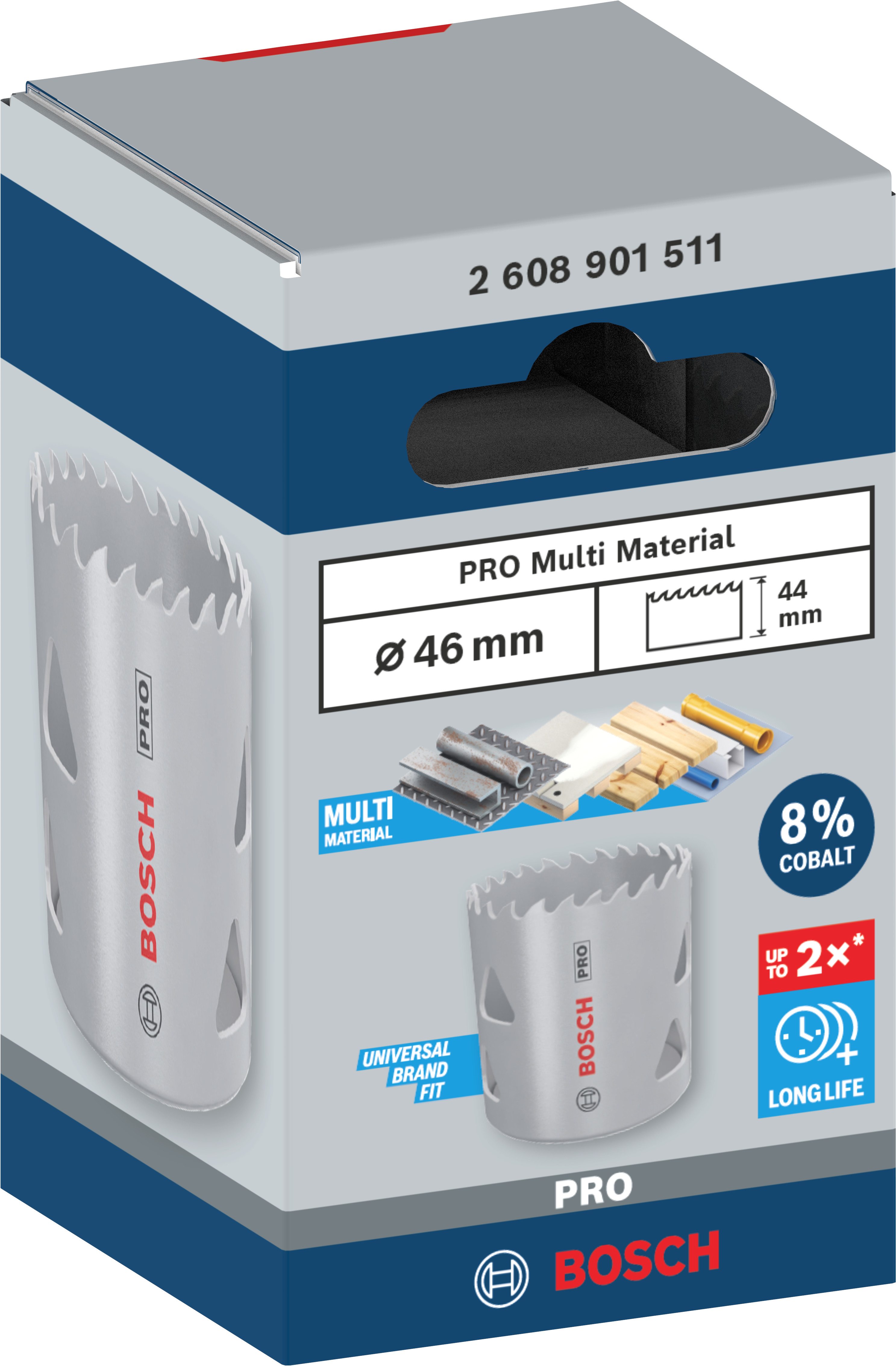 Bosch Accessoires PRO Multi Material gatzaag | 46 mm | met schroefdraad - 2608901511