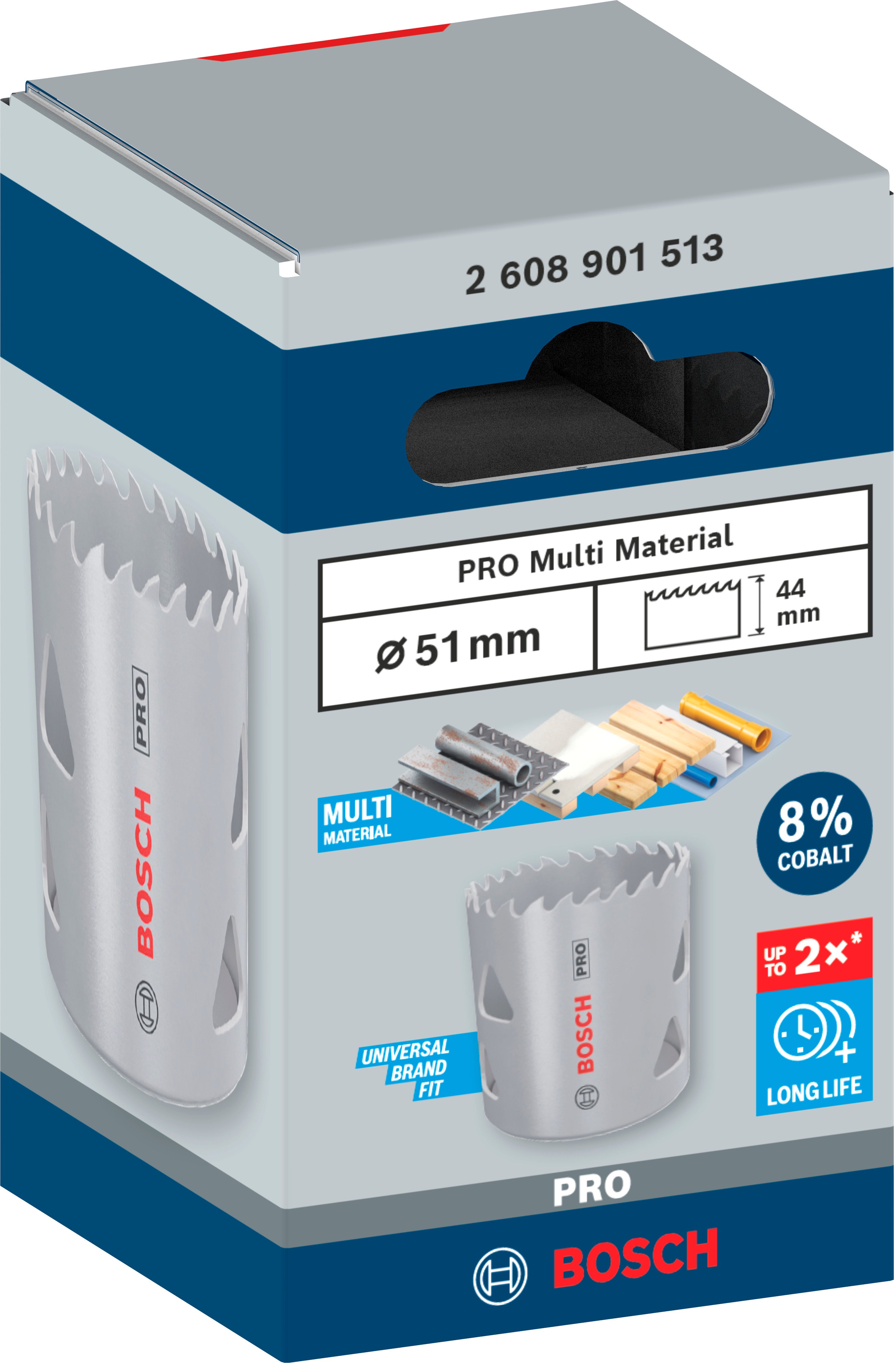 Bosch Accessoires PRO Multi Material gatzaag | 51 mm | met schroefdraad - 2608901513
