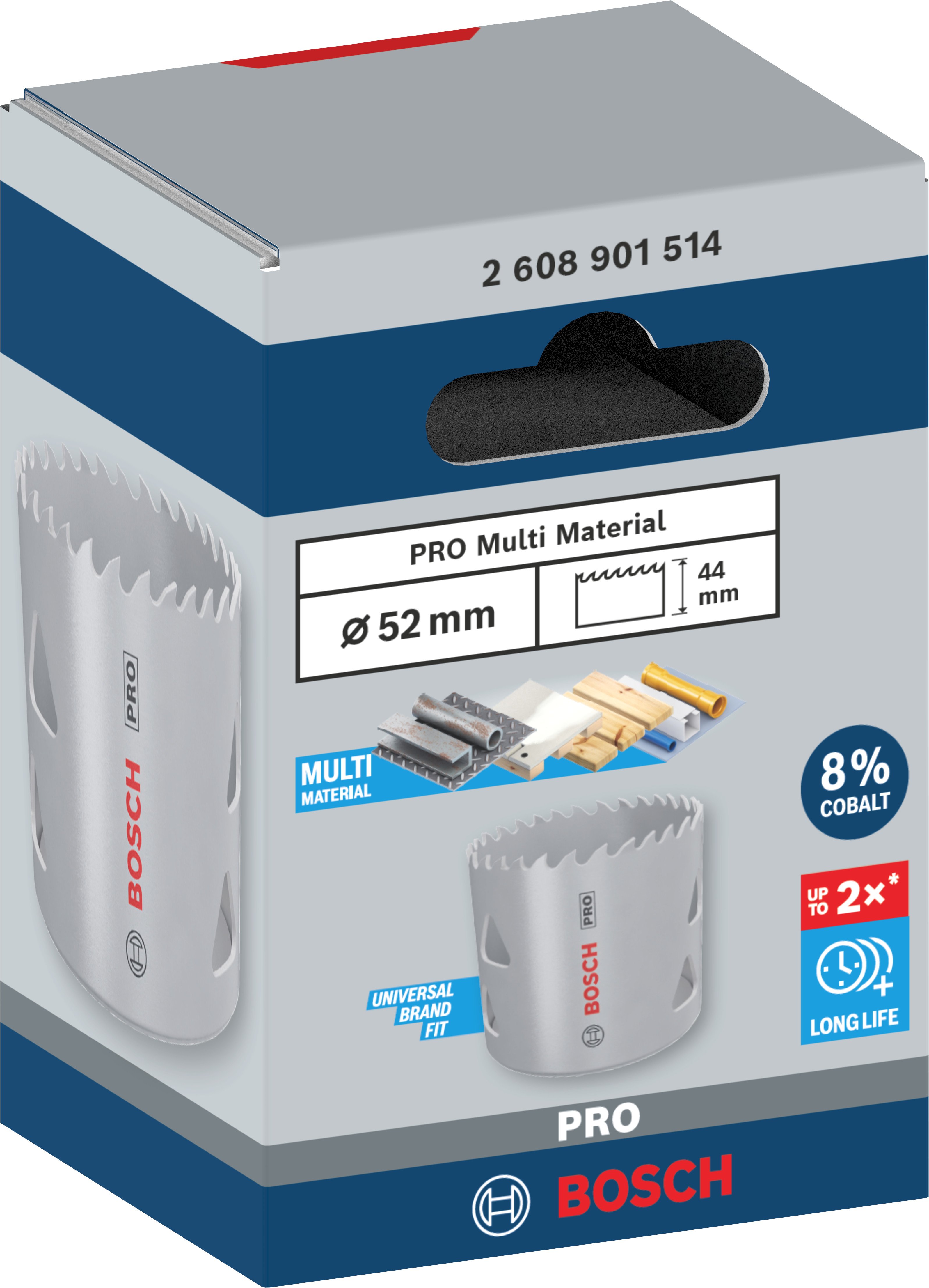 Bosch Accessoires PRO Multi Material gatzaag | 52 mm | met schroefdraad - 2608901514