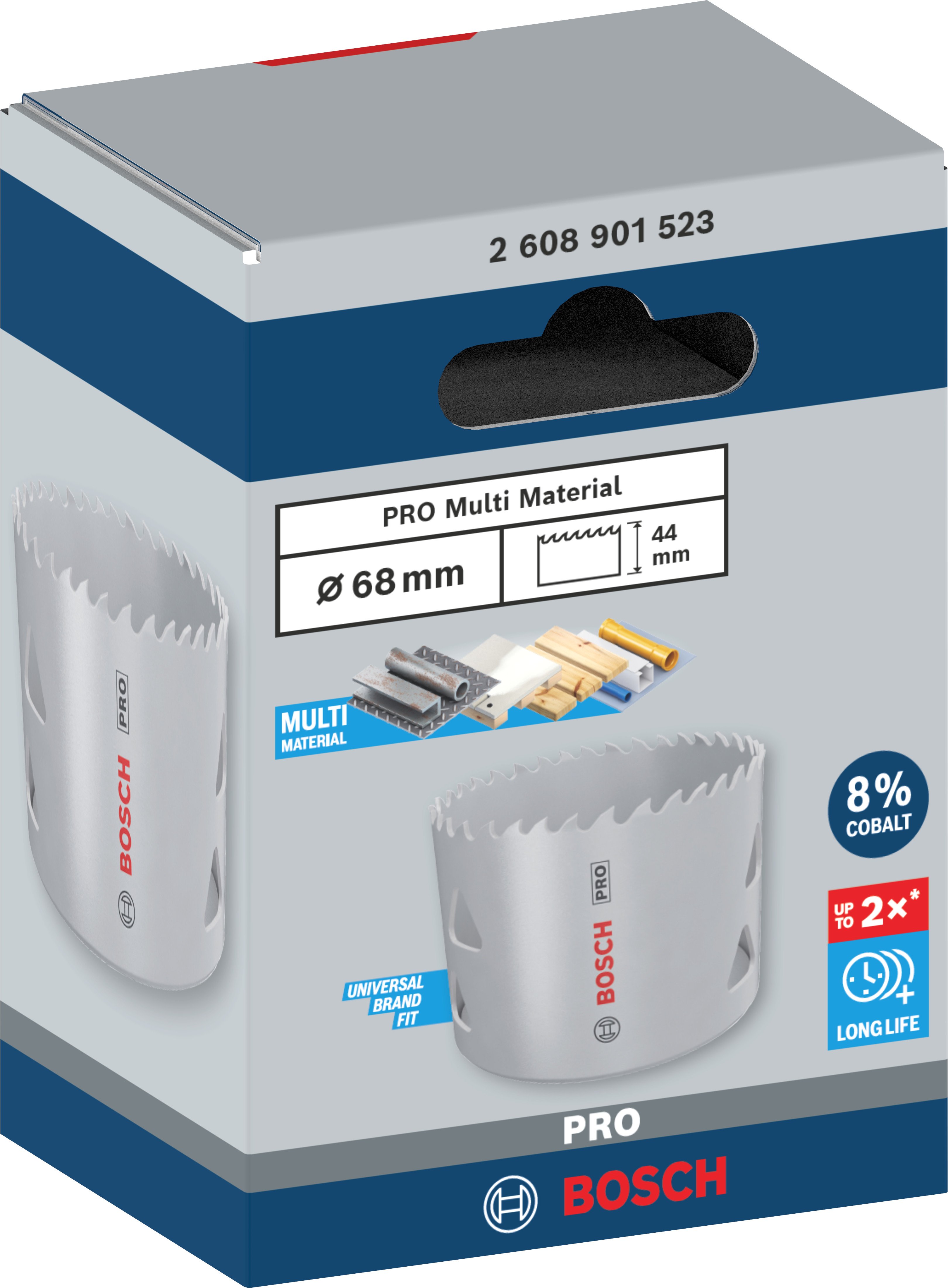 Bosch Accessoires PRO Multi Material gatzaag | 68 mm | met schroefdraad - 2608901523