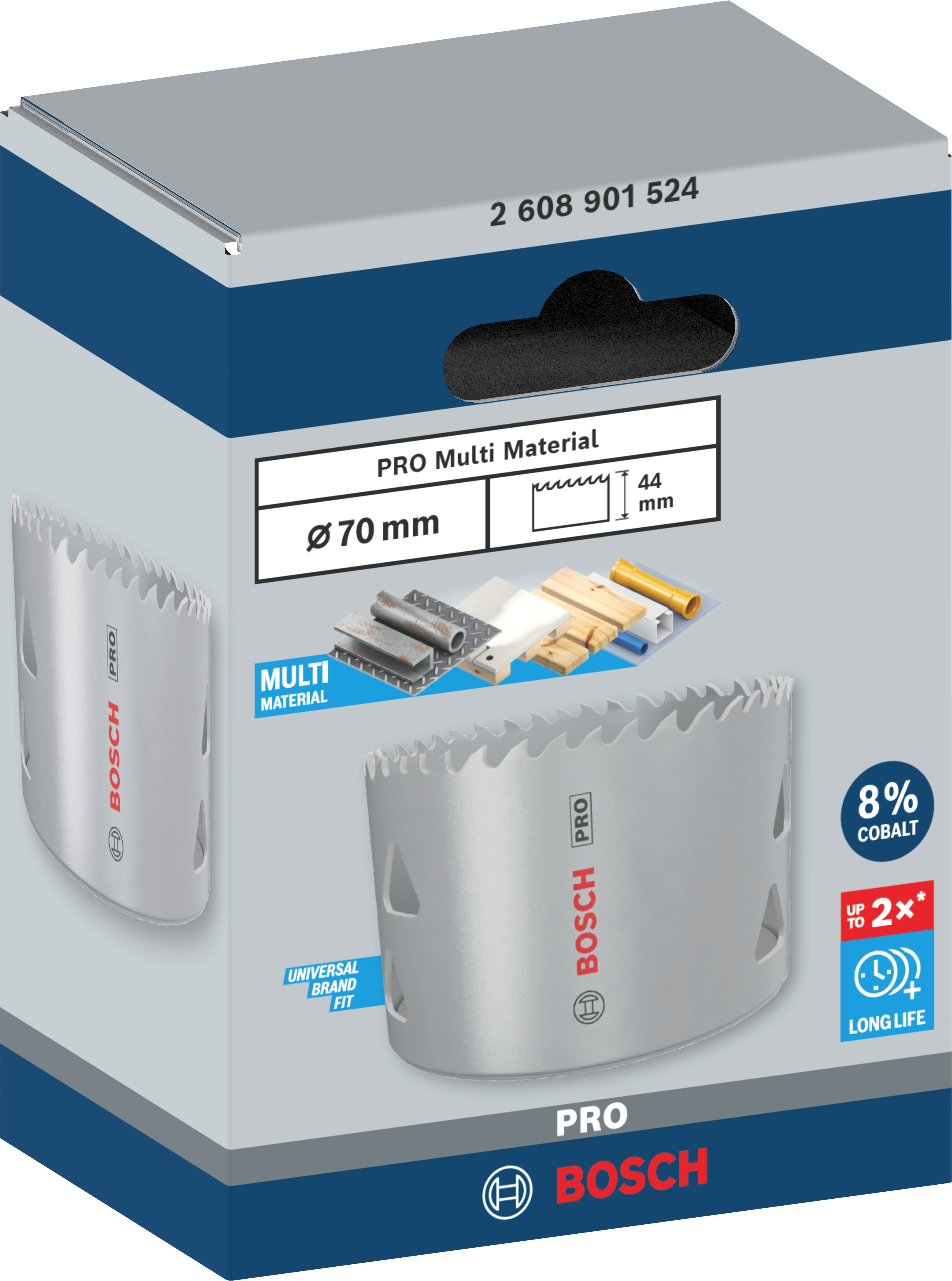 Bosch Accessoires PRO Multi Material gatzaag | 70 mm | met schroefdraad - 2608901524