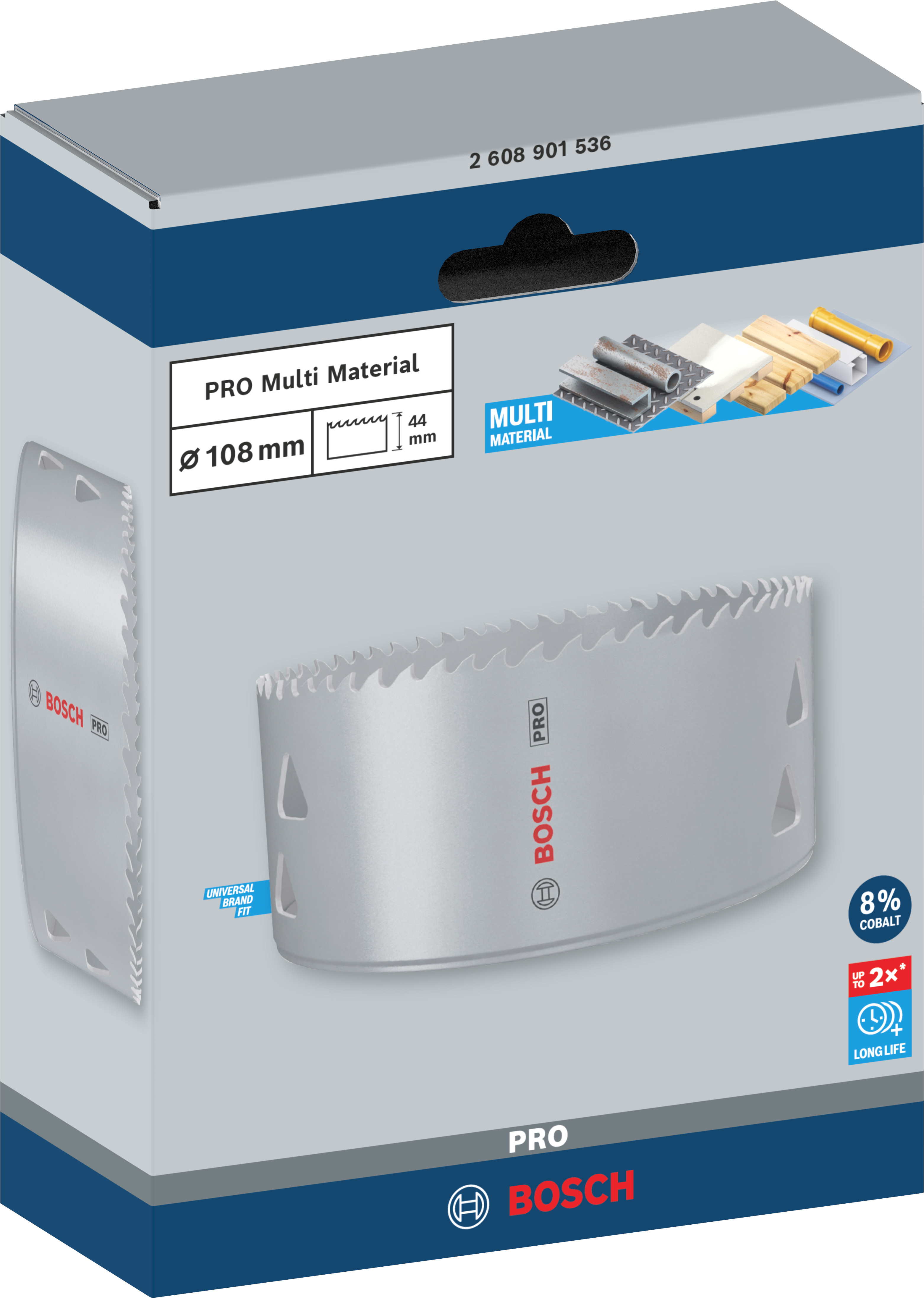 Bosch Accessoires PRO Multi Material gatzaag | 108 mm | met schroefdraad - 2608901536