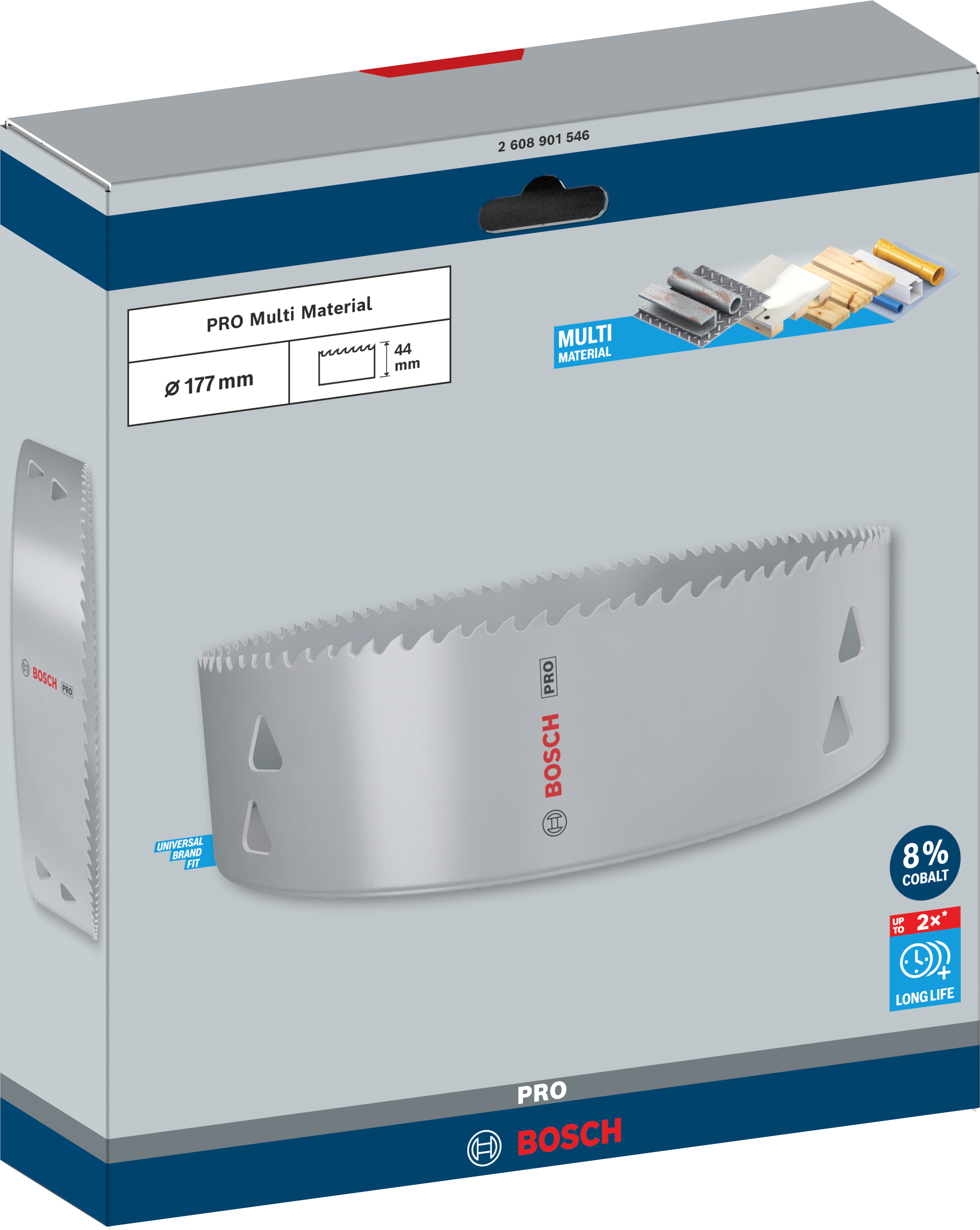 Bosch Accessoires PRO Multi Material gatzaag | 177 mm | met schroefdraad - 2608901546