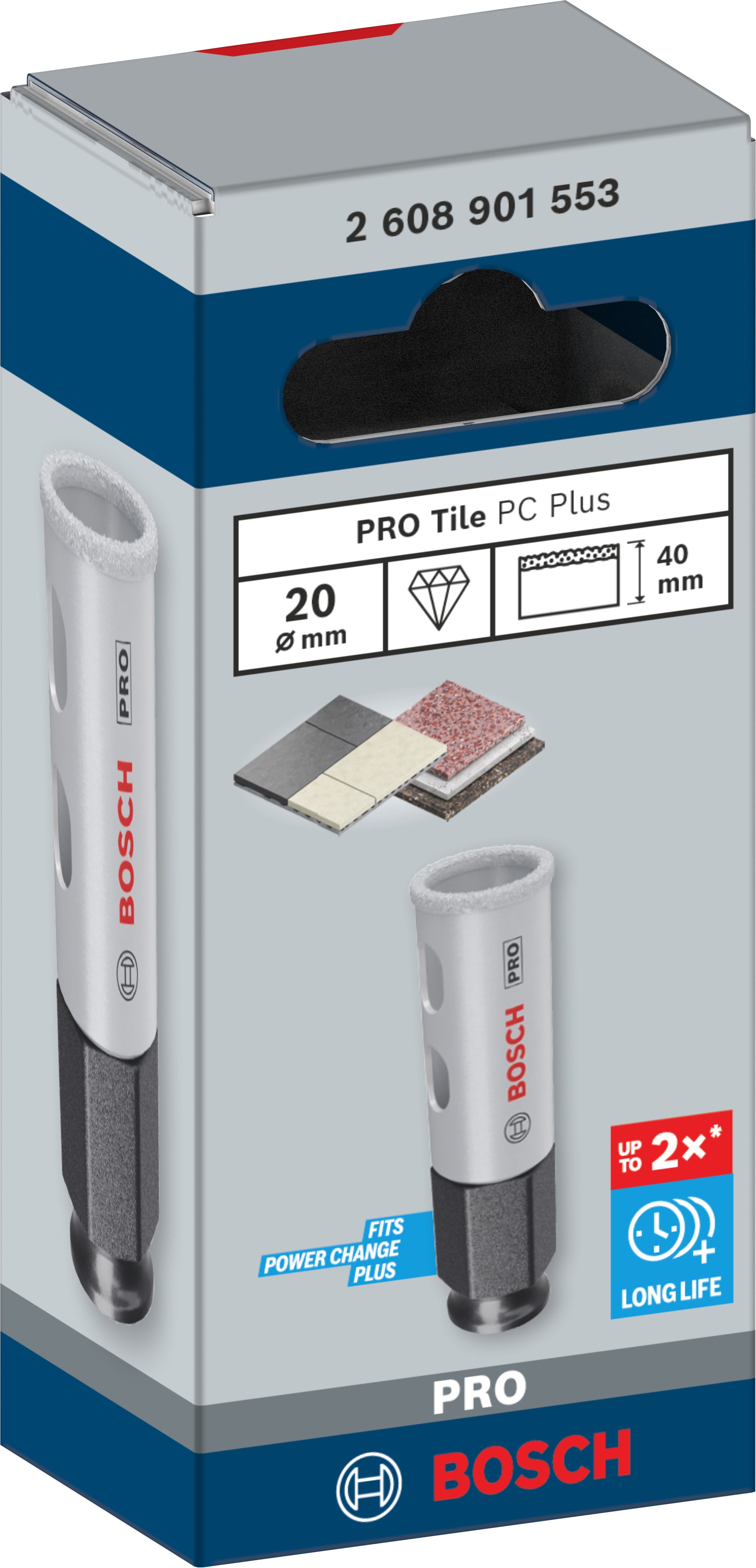 Bosch Accessoires PRO Tile PC Plus gatzaag | 20 mm | HS - 2608901553