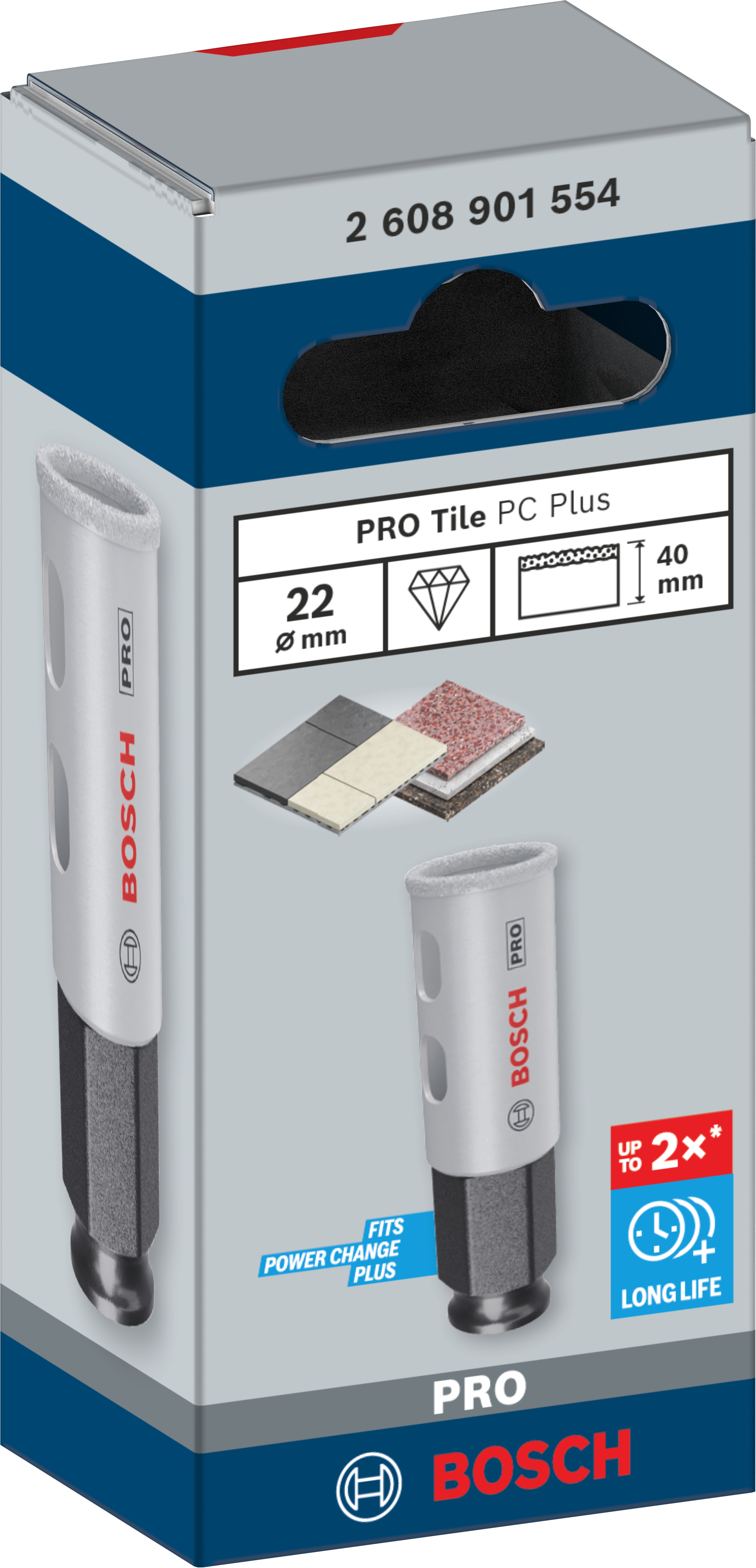 Bosch Accessoires PRO Tile PC Plus gatzaag | 22 mm | HS - 2608901554