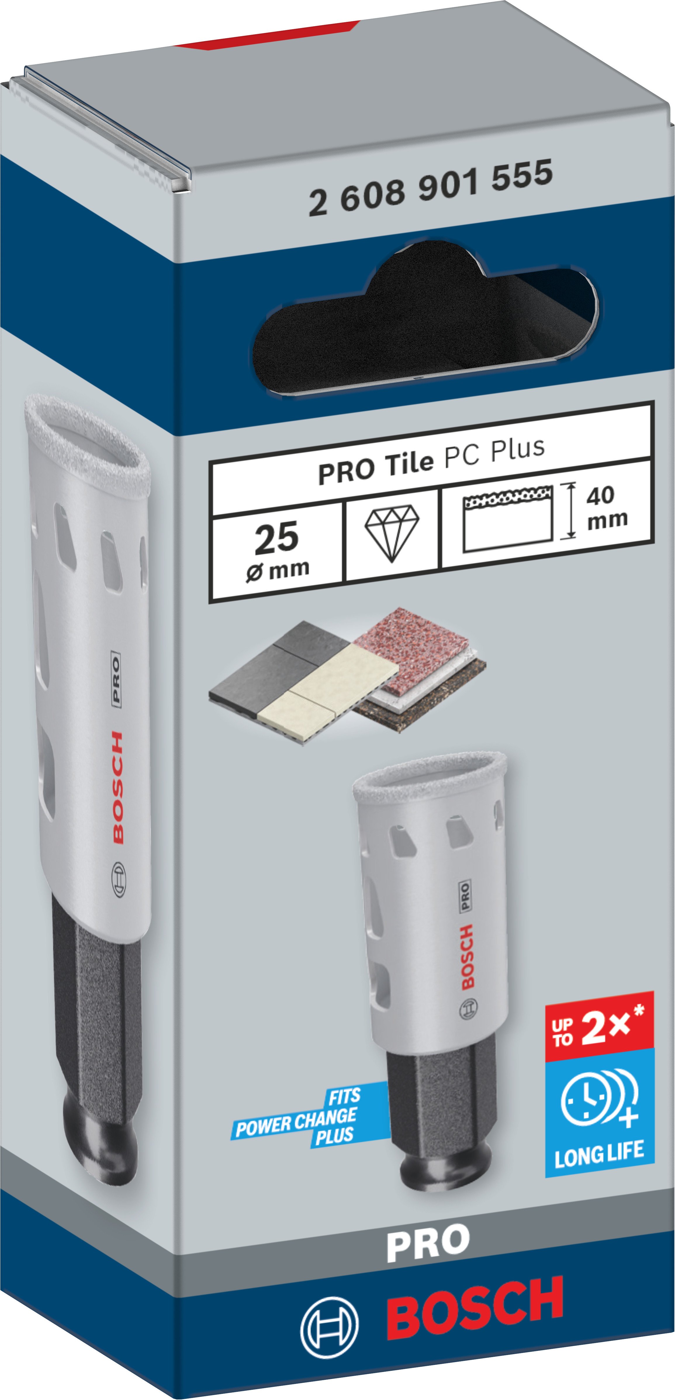Bosch Accessoires PRO Tile PC Plus gatzaag | 25 mm | HS - 2608901555