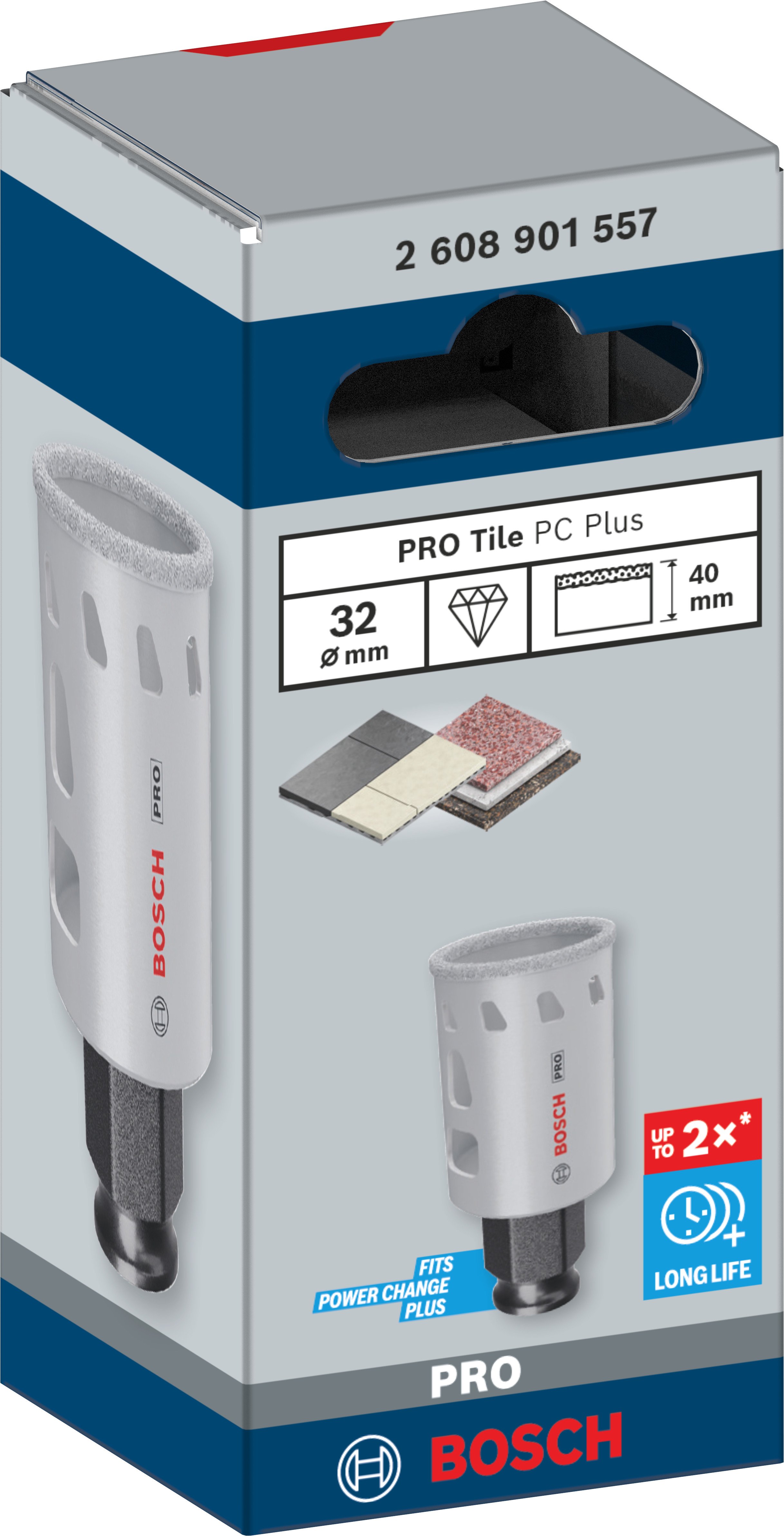 Bosch Accessoires PRO Tile PC Plus gatzaag | 32 mm | HS - 2608901557