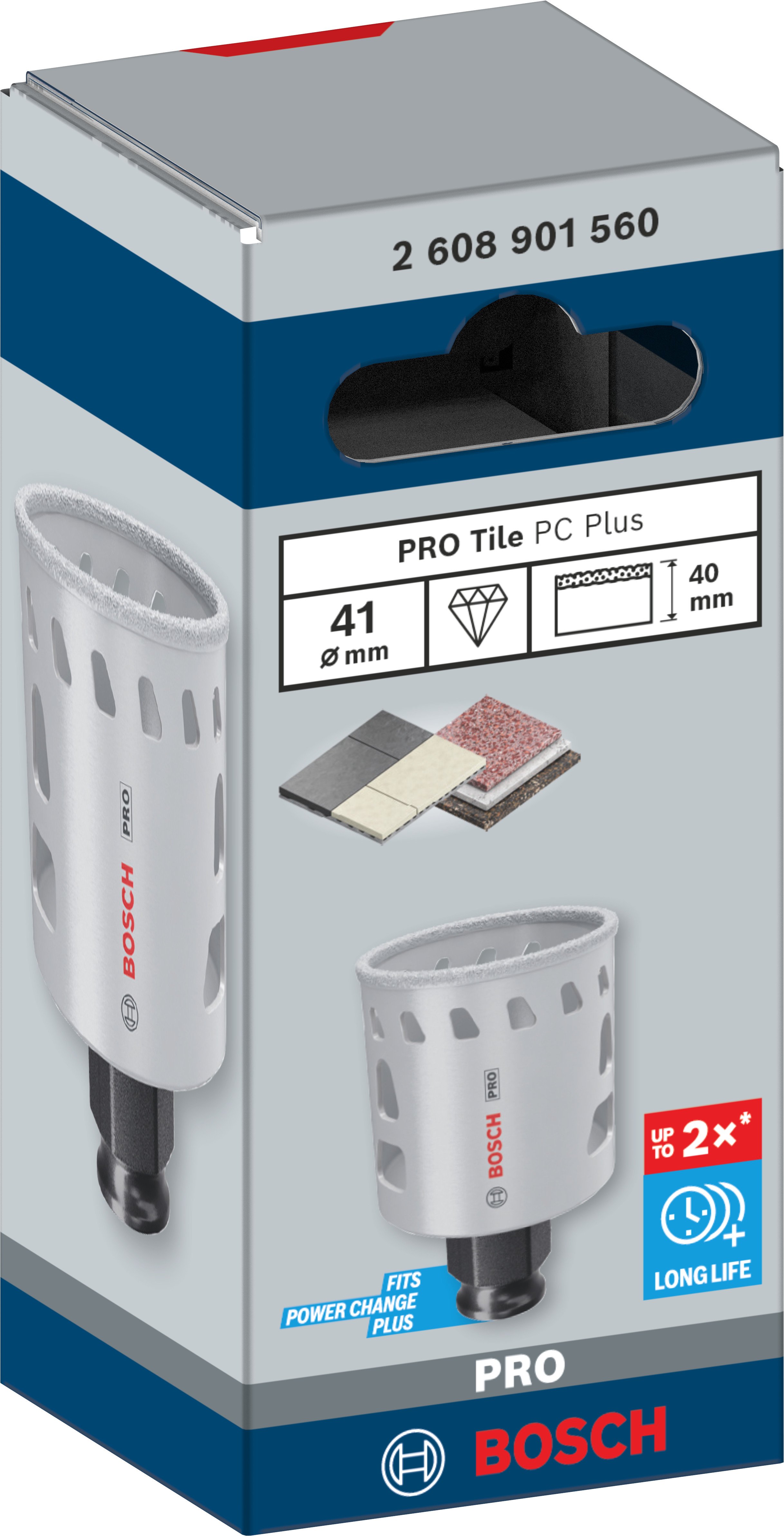Bosch Accessoires PRO Tile PC Plus gatzaag | 41 mm | HS - 2608901560
