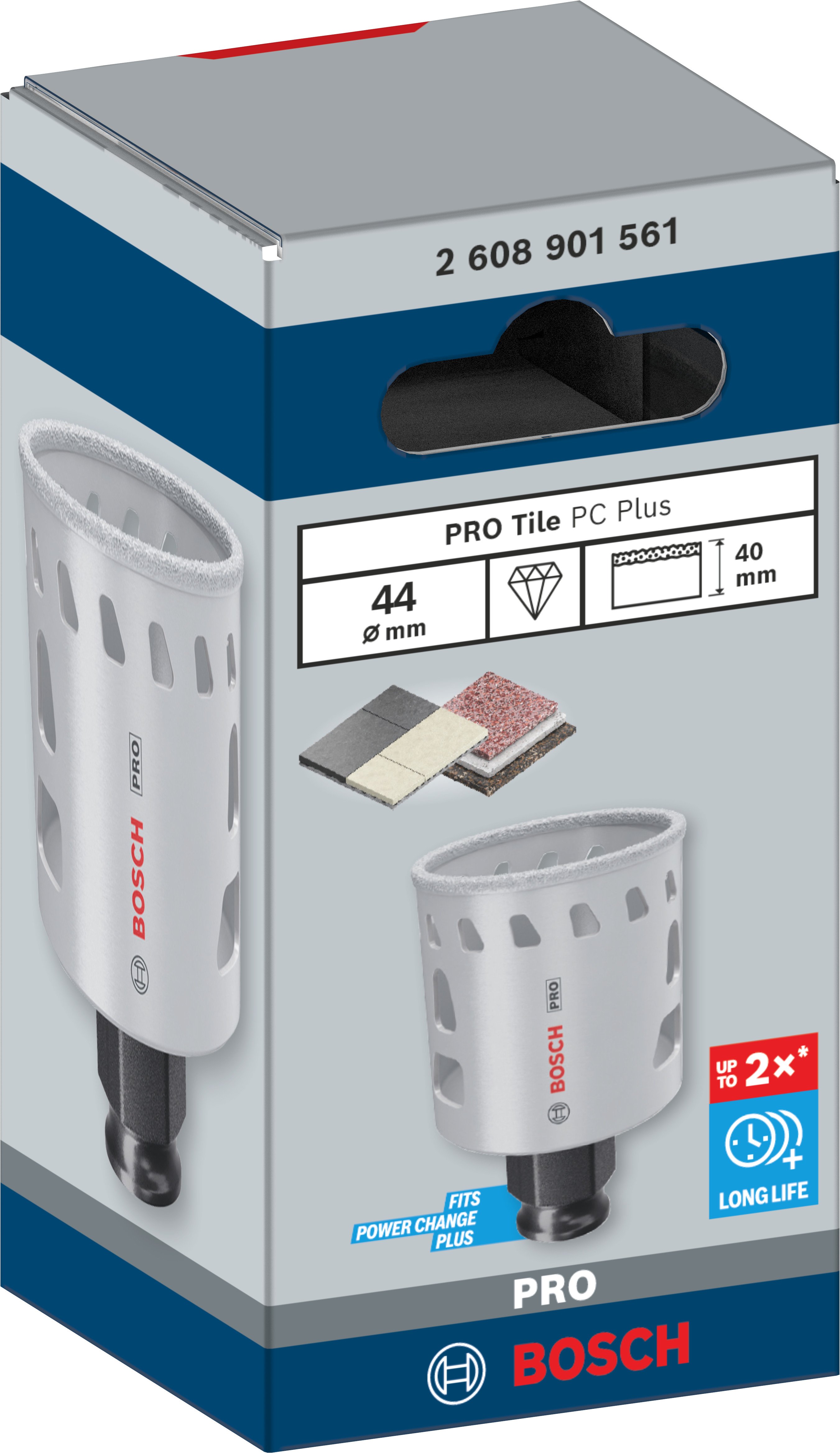 Bosch Accessoires PRO Tile PC Plus gatzaag | 44 mm | HS - 2608901561