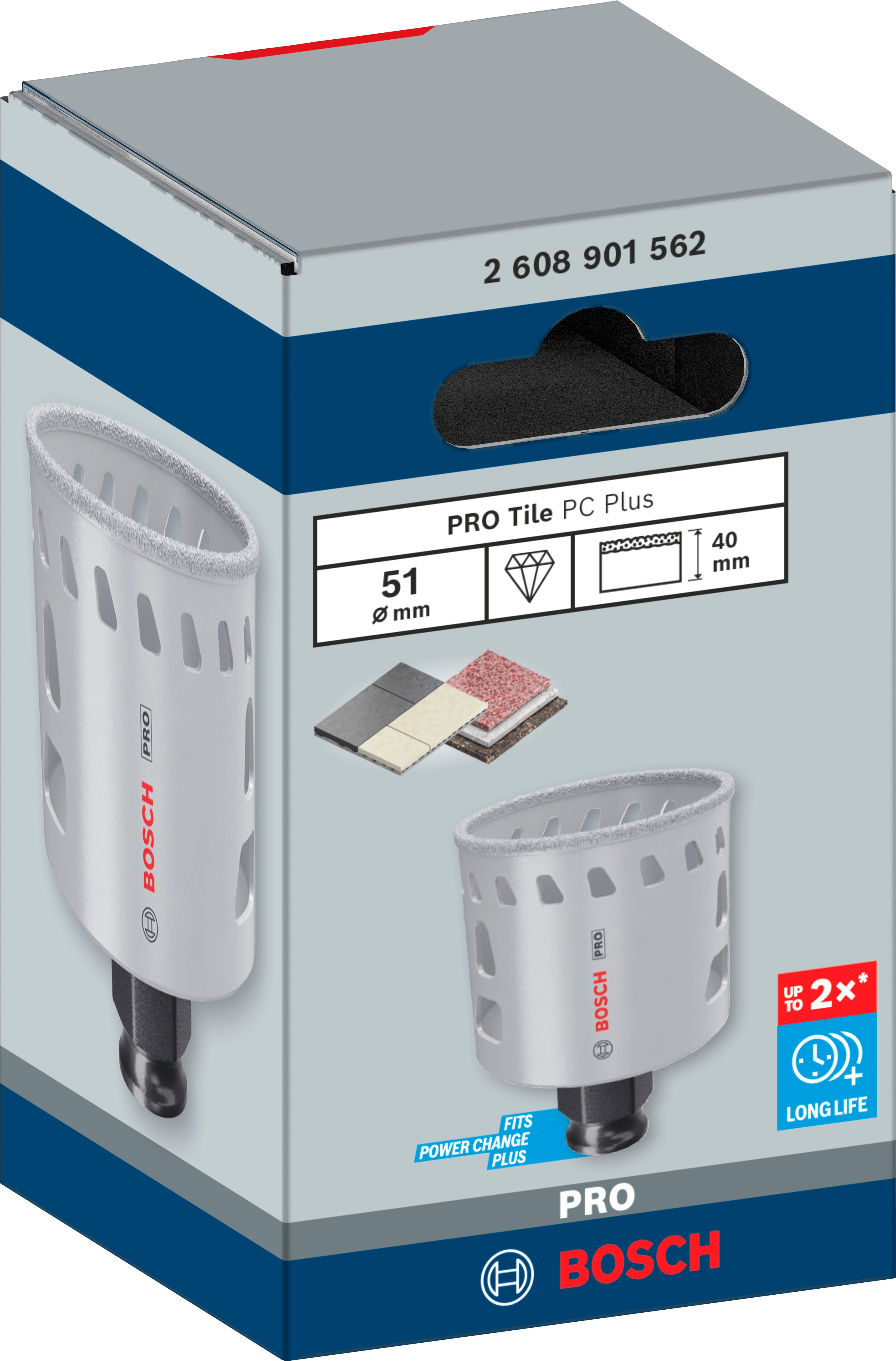 Bosch Accessoires PRO Tile PC Plus gatzaag | 51 mm | HS - 2608901562