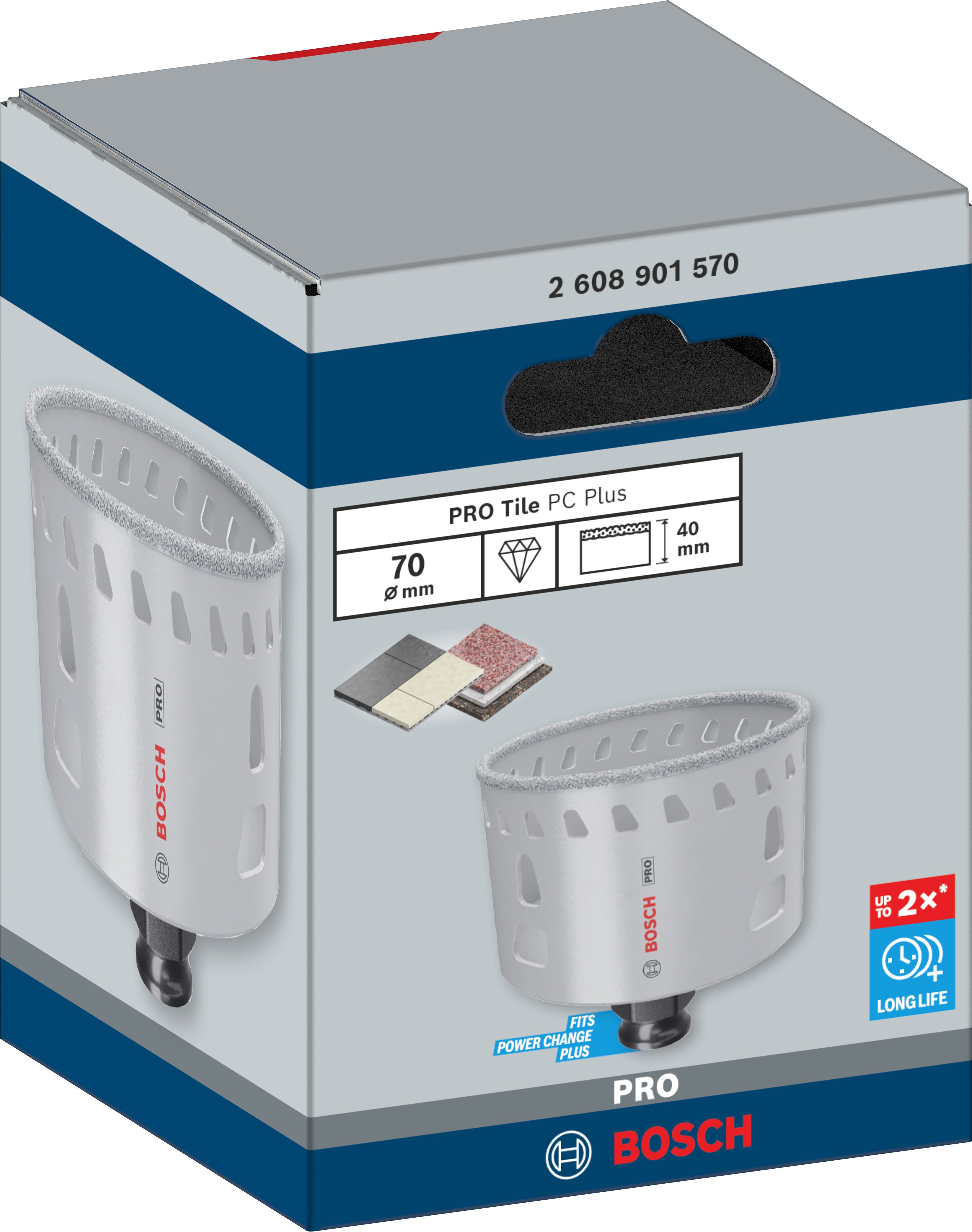 Bosch Accessoires PRO Tile PC Plus gatzaag | 70 mm | HS - 2608901570