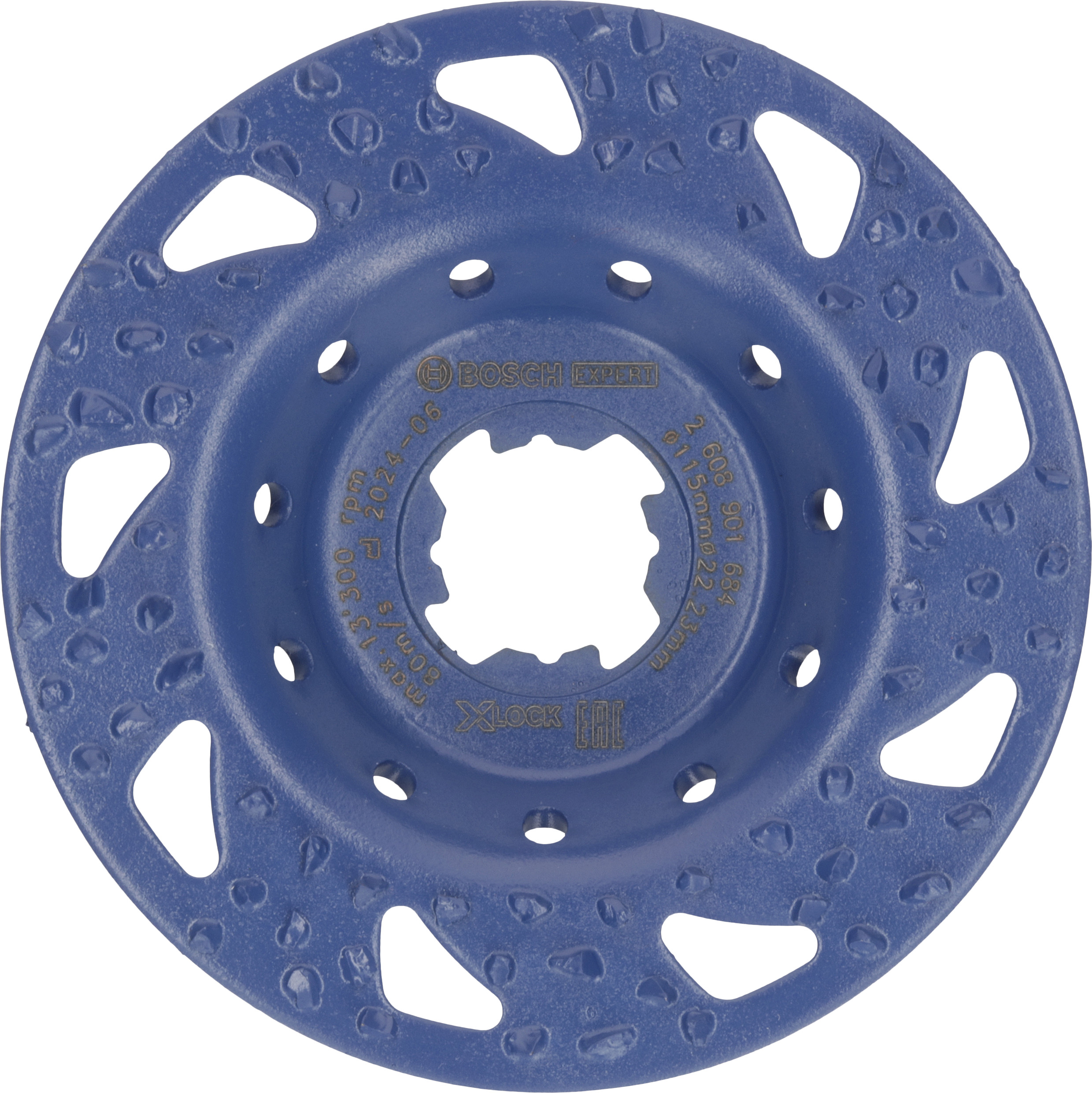 Bosch Accessoires EXPERT Multi Material carbide Slijpkop grof | plat | X-LOCK | 115 mm | 22,23 mm - 2608901684