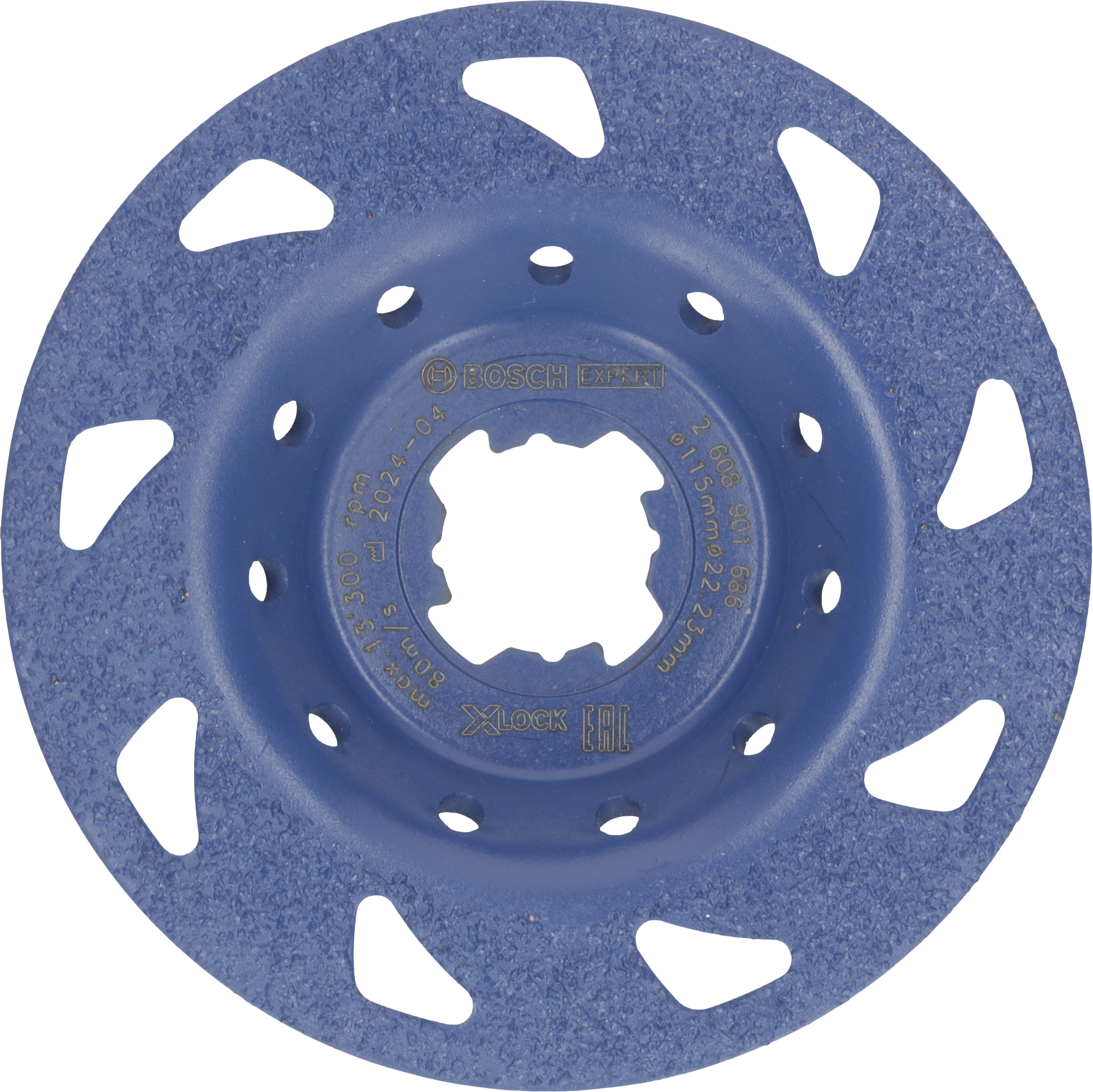 Bosch Accessoires EXPERT Multi Material carbide Slijpkop fijn | plat | X-LOCK | 115 mm | 22,23 mm - 2608901686