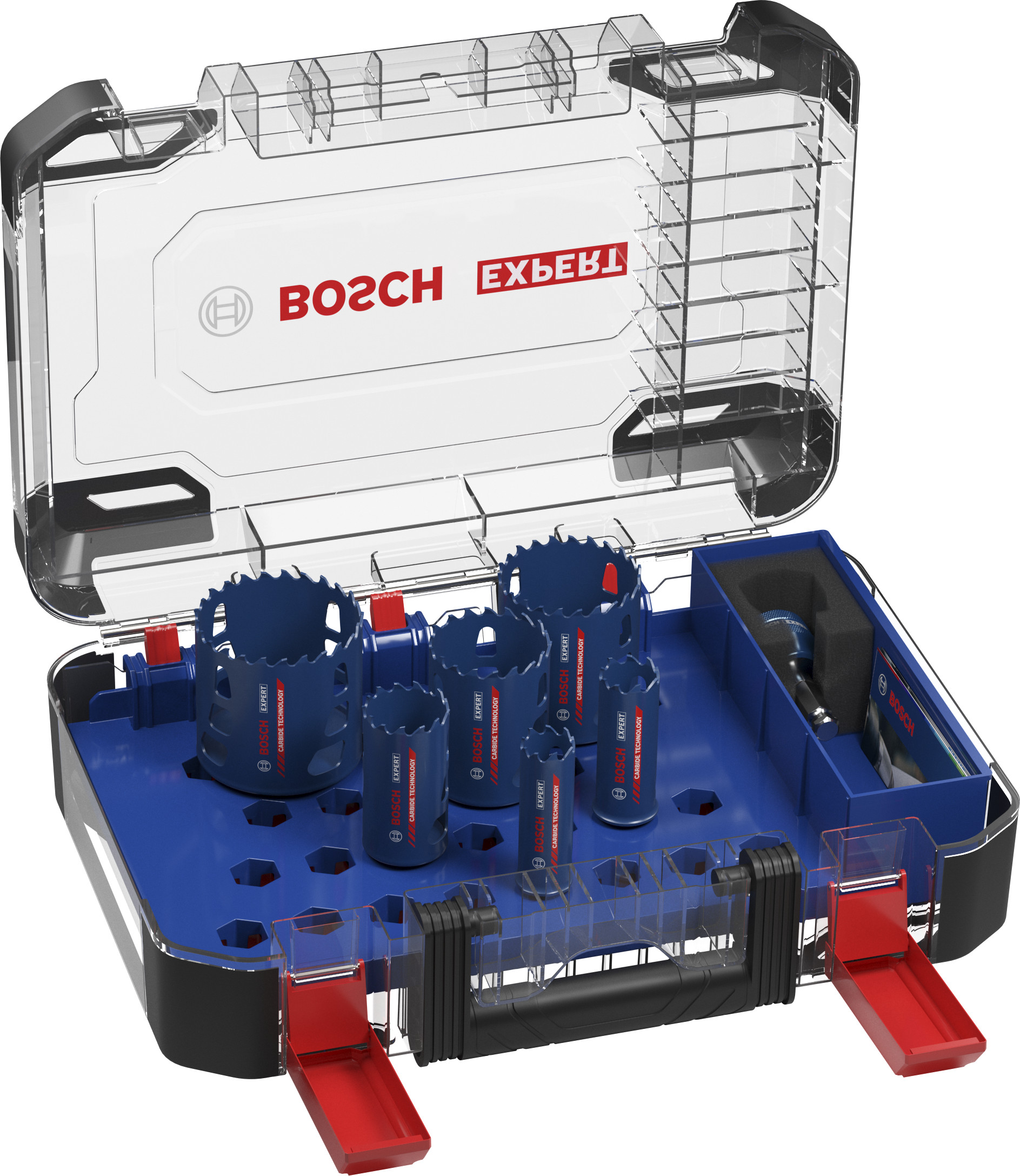 Bosch Accessoires EXPERT Multi Material Power Change Plus Gatzagenset | 22; 25; 35; 51; 60; 68 x 60 mm | 9-delig - 2608901906