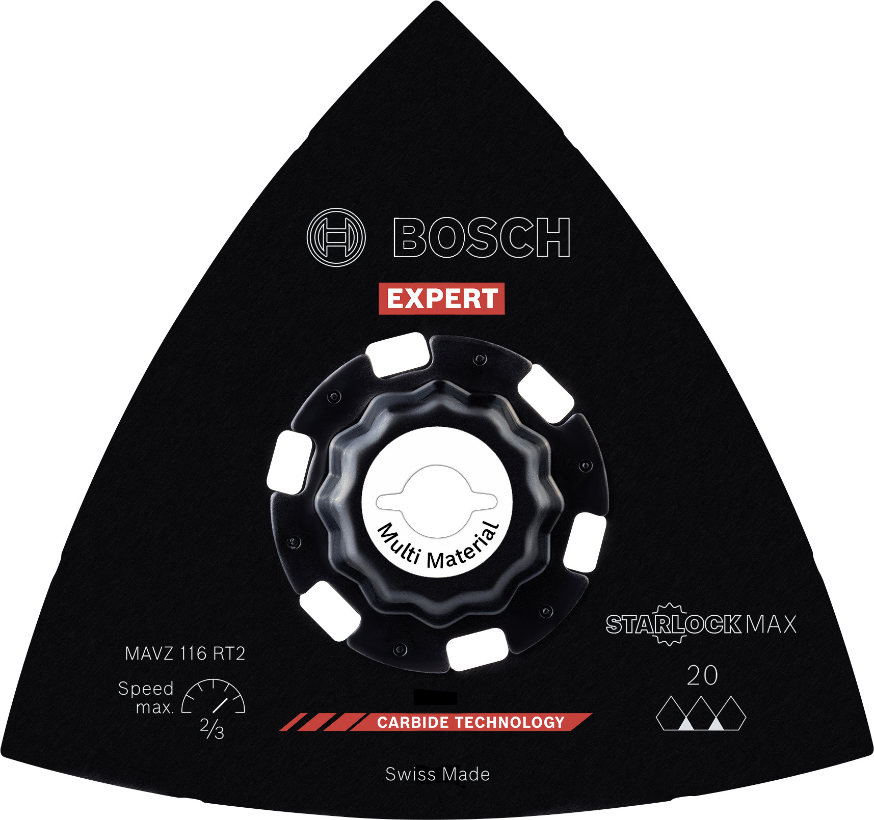 Bosch Accessoires EXPERT MAVZ 116 RT2 Schuurplaat | 116 mm - 2608902078