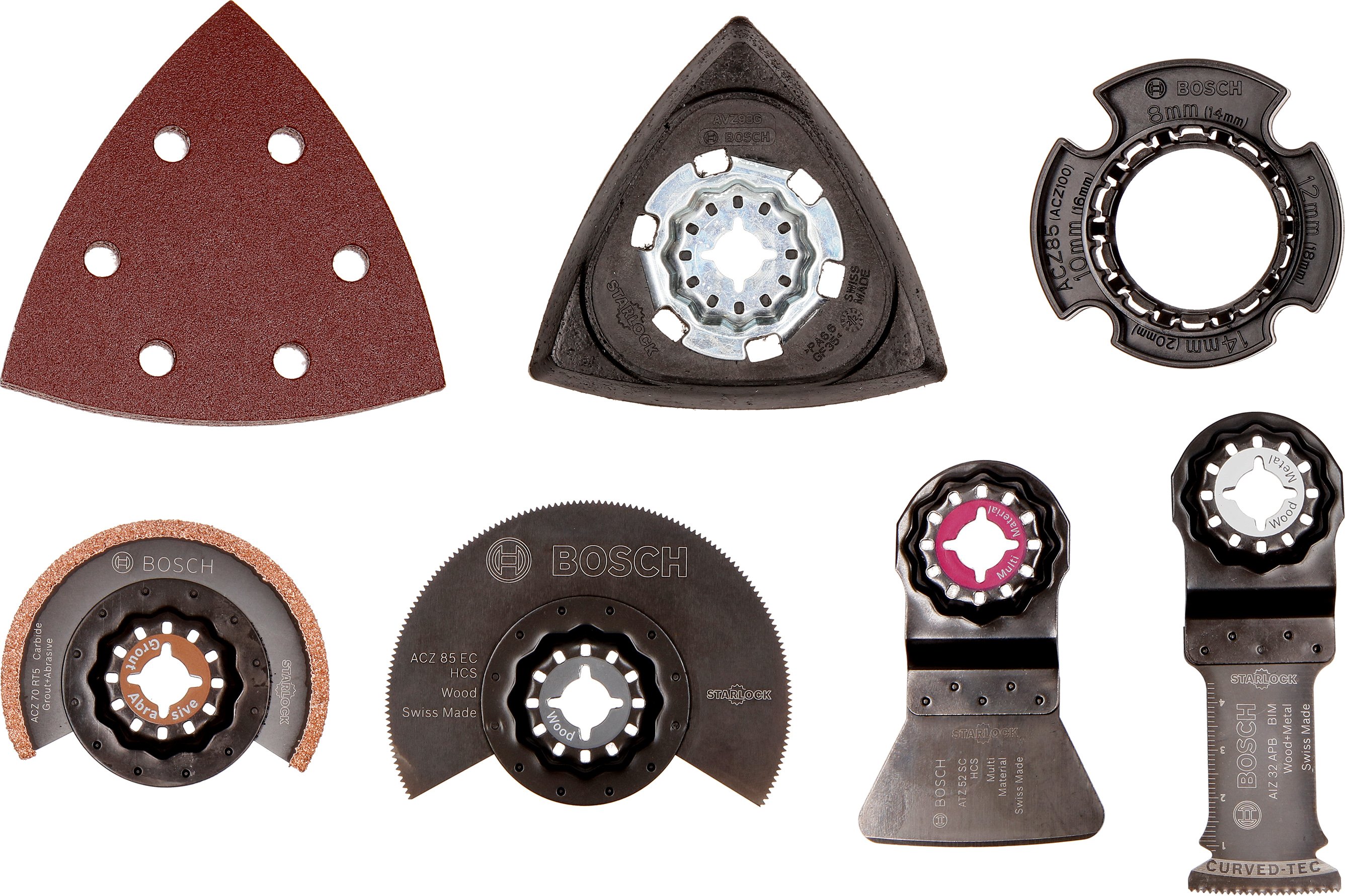 Bosch Accessoires RB Starlock M&M 12-delig universeelAIZ 32 APB; AVZ 93 G; 6 x Best for Wood & Paint; ACZ 85 EC; ACZ 70 RT5; ATZ 52 SC 2609256F49