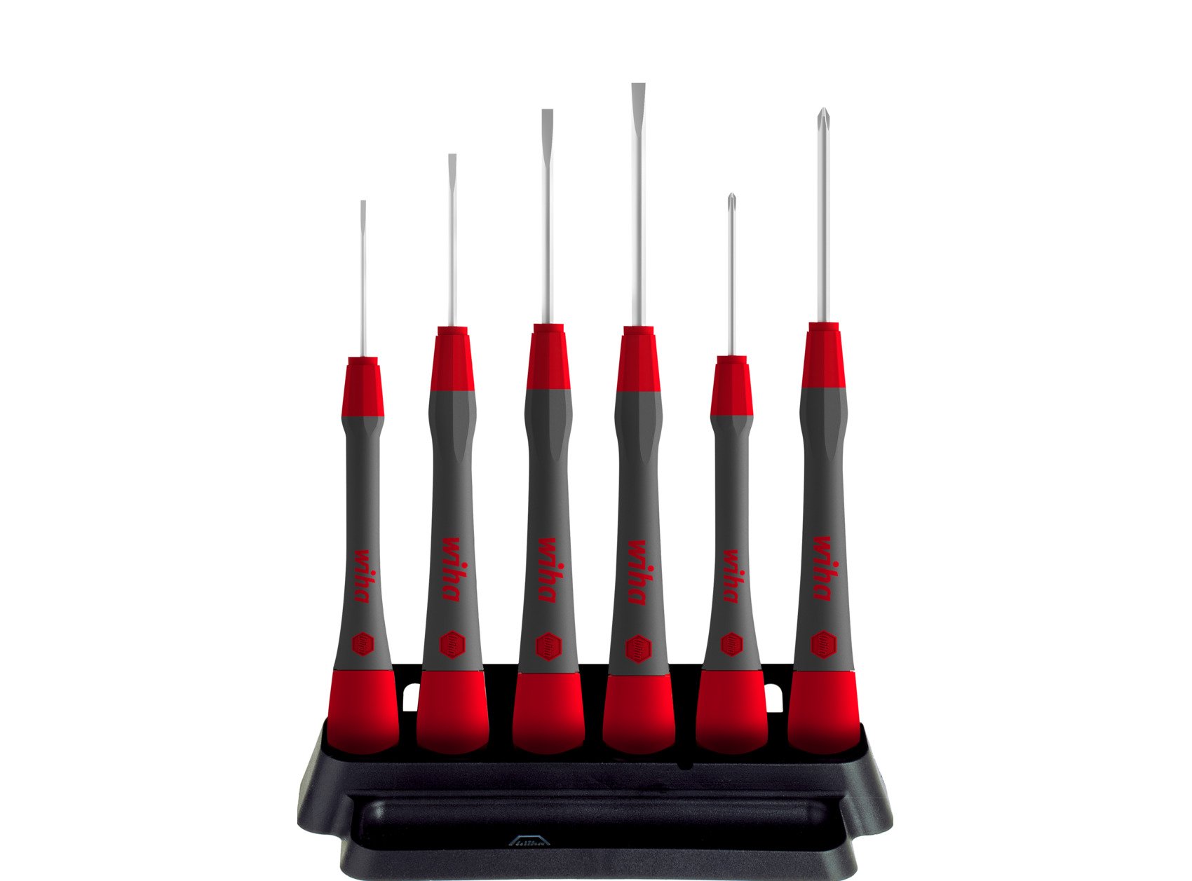Wiha Set precisieschroevendraaiers | 6-delig | sleuf/PH | 1 stuk - 42990 42990