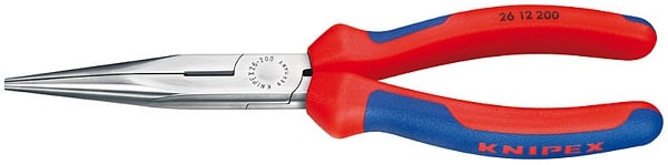 Knipex Kp-2612200 Radiotang Platspitse Tang met Zijsnijder 200 mm