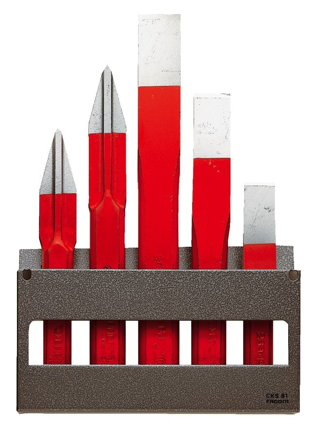 Facom jeu 5 burins-bedanes-std metal - 263.265JS5