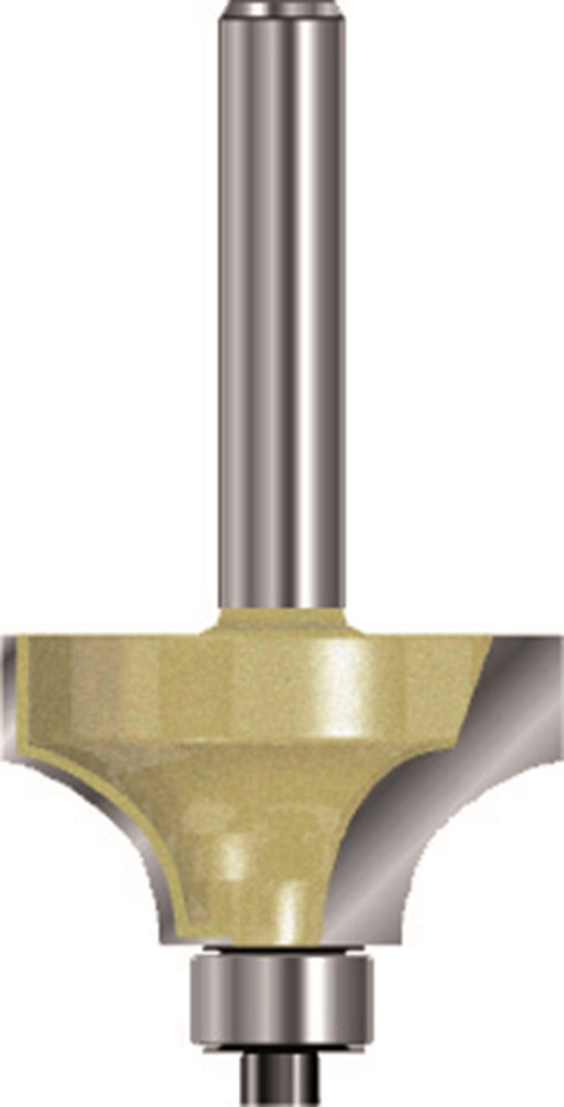 Rotec HM Kwartrondprofielfrees S=8,0 D=31,7 R=9,5 met geleidelager - 2700332