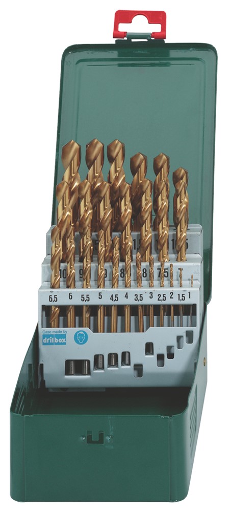 Metabo Accessoires Borencassette, 25 spiraalboren HSS - TIN - 627191000