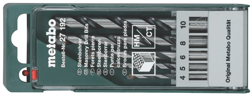 Metabo Accessoires Borencassette, 5 steenboren - 627192000