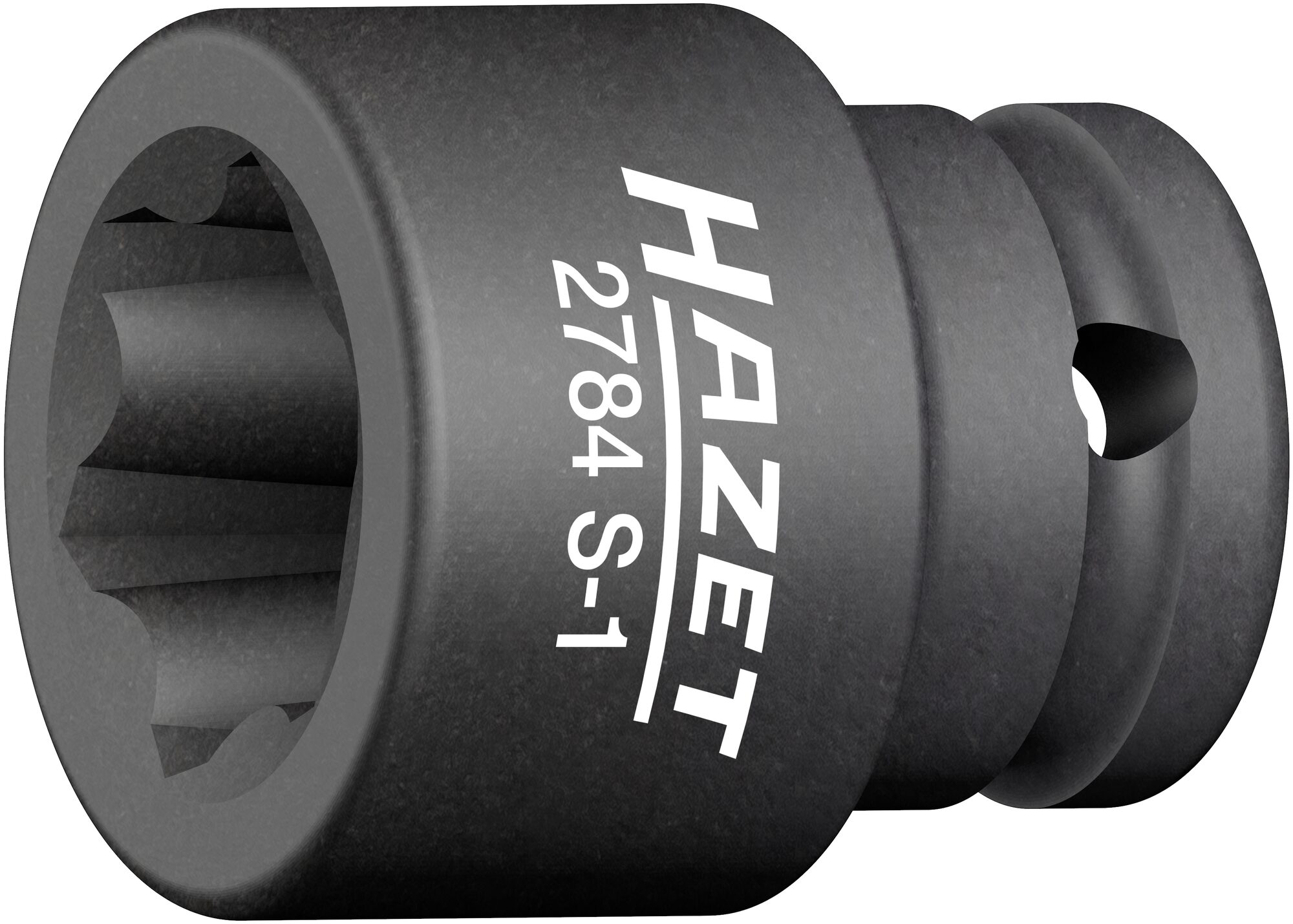 HAZET Krachtdopsleutel · met speciaal profiel 2784S-1 · 1/2 inch (12,5 mm) vierkant hol · Ribbelprofiel · 39 mm