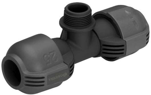 Gardena T-stuk | 25mm x 3/4" buitendraad - 2787-20 - 2787-20