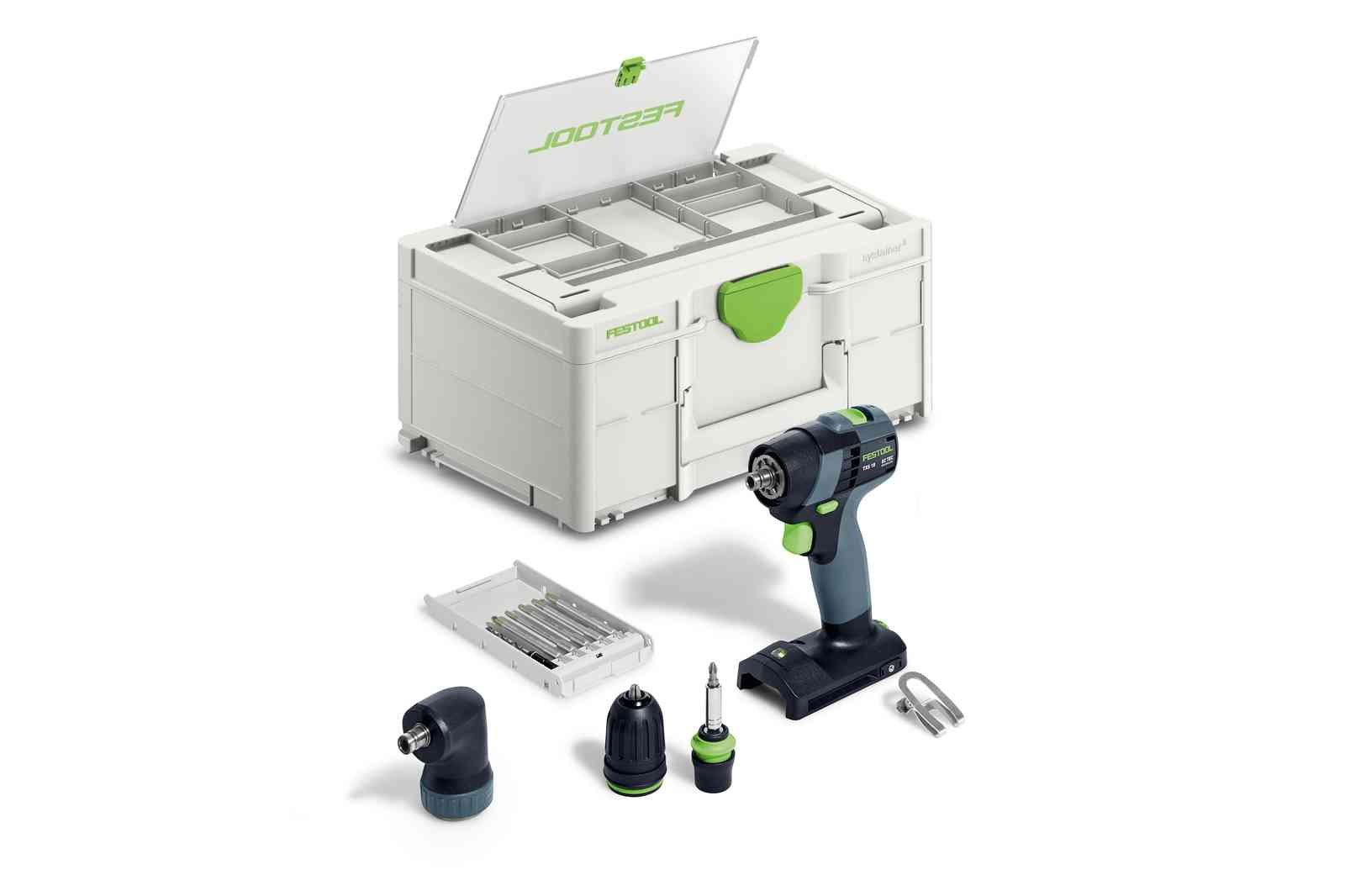 Festool TXS 18-Basic-Set - Accu-schroefboormachine | zonder accu's en lader in Systainer - 577335