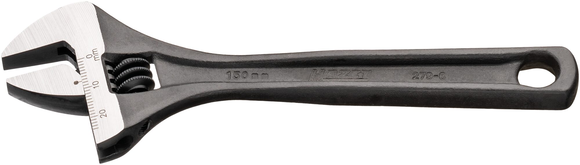 HAZET Enkele steeksleutel · verstelbaar 279-6 · Buiten-zeskant-profiel · Lengte: 157 mm