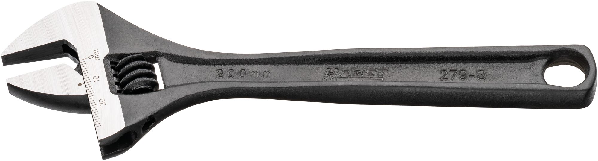 HAZET Enkele steeksleutel · verstelbaar 279-8 · Buiten-zeskant-profiel · Lengte: 206 mm