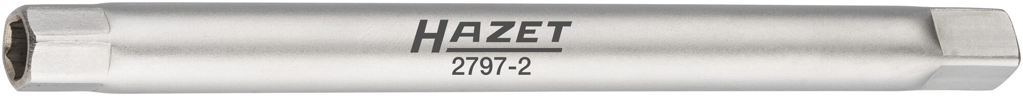 HAZET Bumperbuis dopsleutel 2797-2 · 1/4 inch (6,3 mm) vierkant hol · Buiten-zeskant-profiel · SW 8 mm