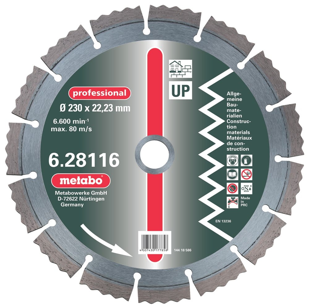 Metabo Accessoires Diamantschijf Ø 400x25,4 mm UP - 628123000