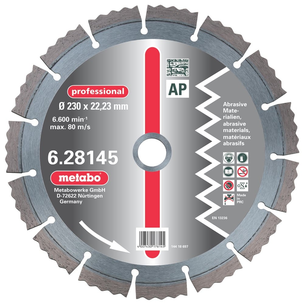 Metabo Accessoires Diamantschijf Ø 350x20,0 mm AP - 628149000