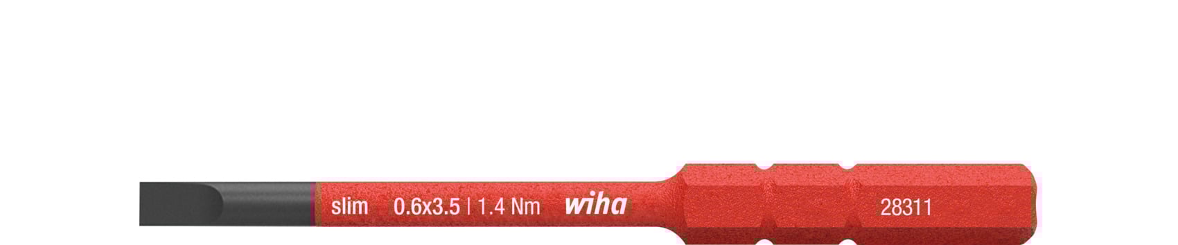 Wiha 283110035 Bit slimBit electric sleufkop 3.5 mm x 75 mm - 41159