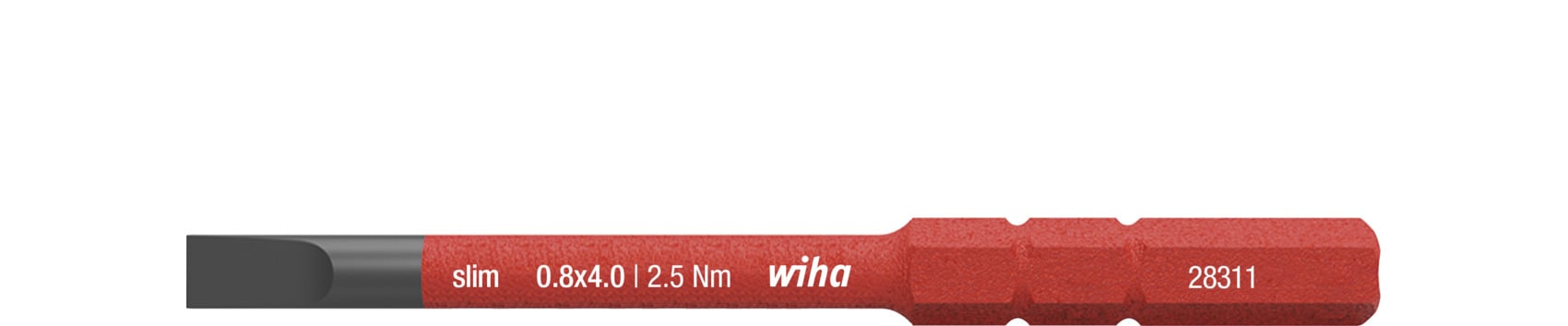 Wiha Omkeerkling | sleuf 4 x 75 mm | VDE geïsoleerd | 1 stuk - 34580 34580