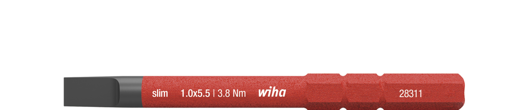 Wiha Omkeerkling | sleuf 5,5 x 75 mm | VDE geïsoleerd | 1 stuk - 34581 34581