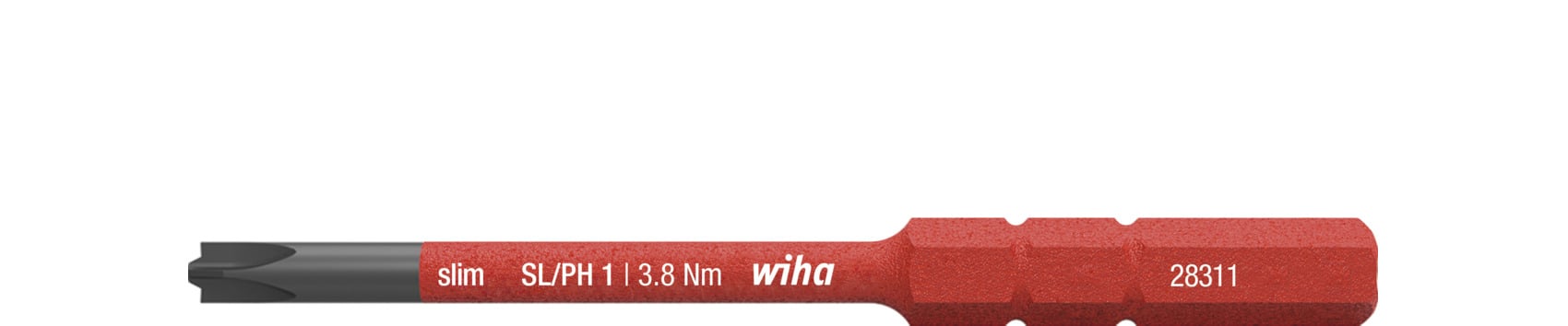 Wiha 2831131 Bit slimBit electric PlusMin/Phillips SL/PH1 x 75 mm - 34587
