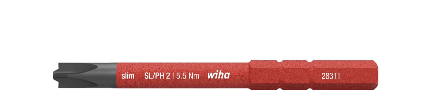 Wiha 2831132 Bit slimBit electric PlusMin/Phillips SL/PH2 x 75 mm - 34588