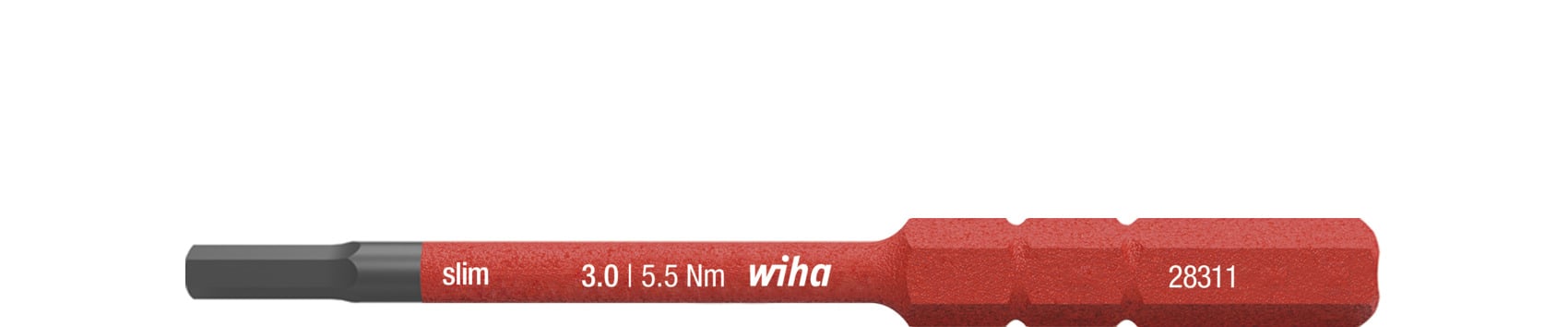 Wiha 283118030 Bit slimBit electric zeskant 3.0 mm x 75 mm - 37147