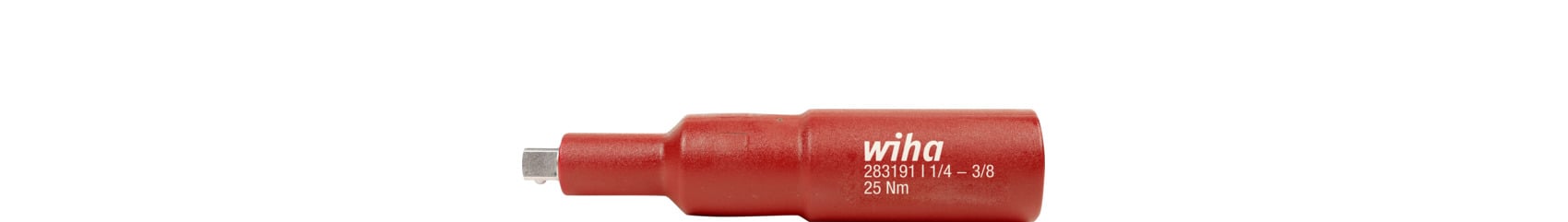 Wiha 283191 Vierkant-adapter geïsoleerd 3/8" voor 1/4" dopsleutel - 44355