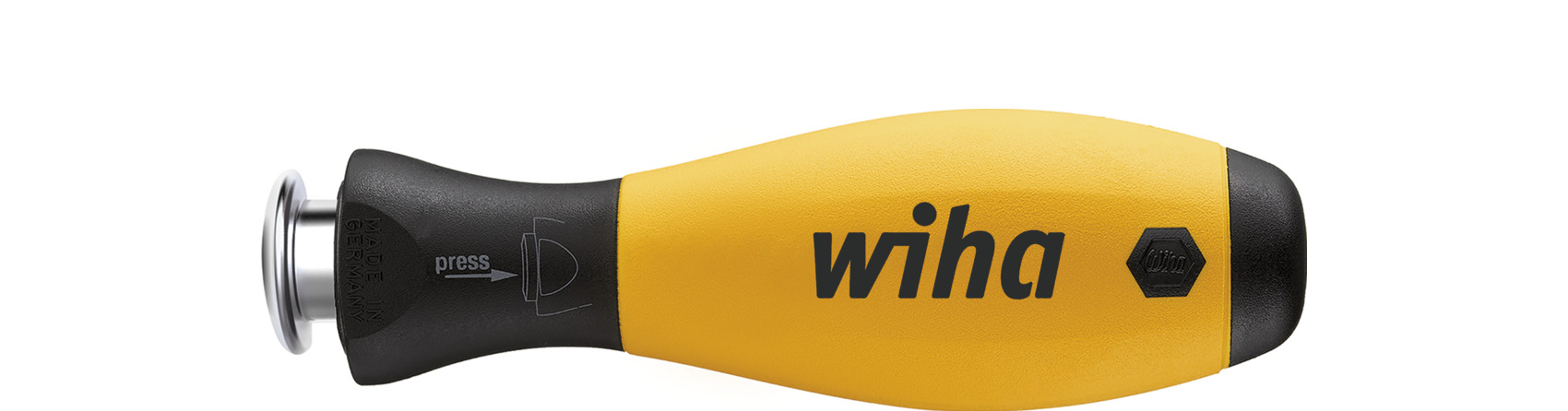 Wiha 284ESD Schroevendraaierhandgreep SoftFinish-telescopic ESD voor SYSTEM 6 wisselschacht 6.0 mm - 31496