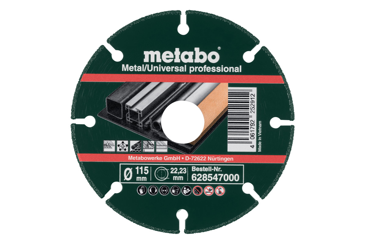 Metabo Accessoires Diamant doorslijpschijf MU-P prof. 115x22 23 mm 628547000