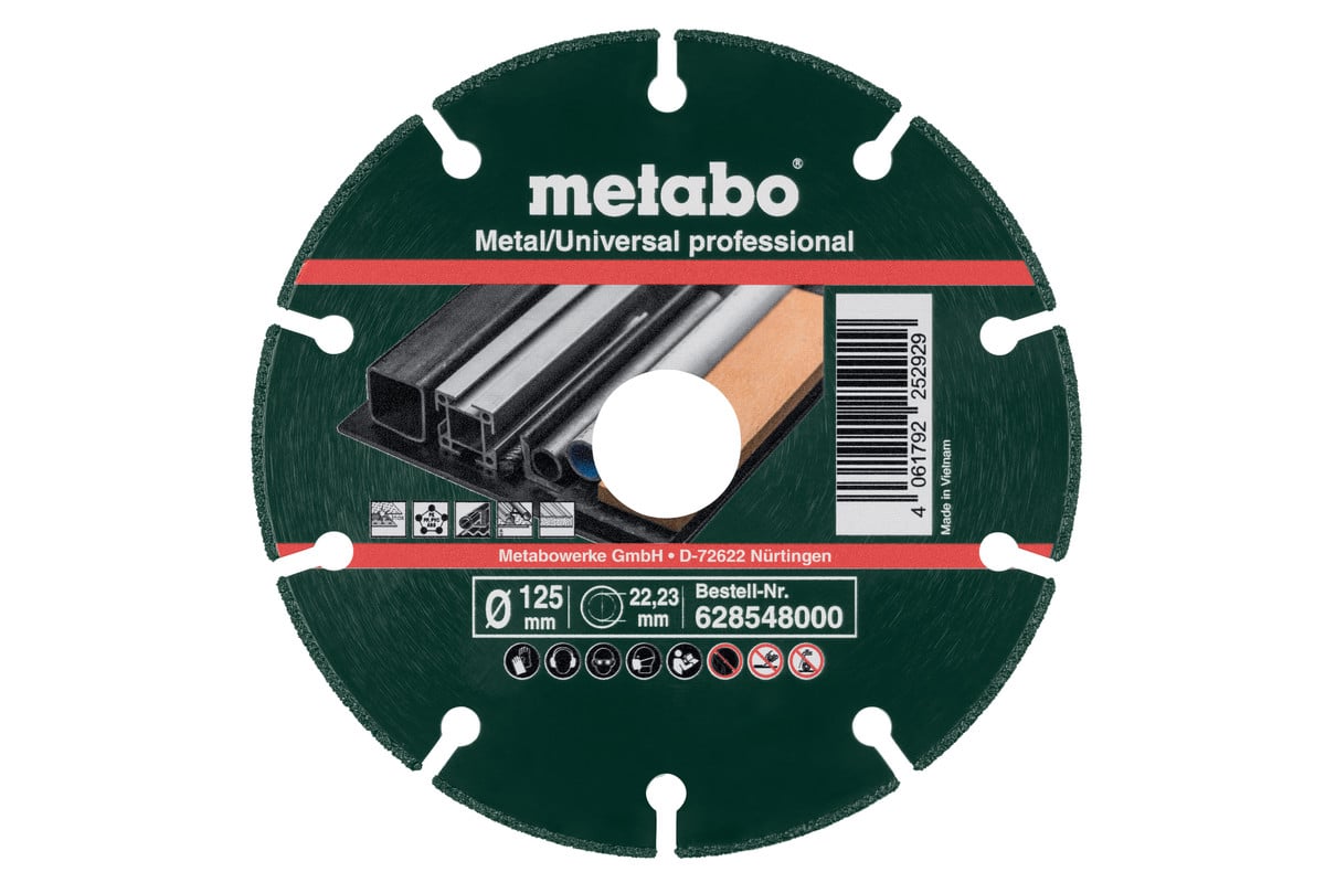 Metabo Accessoires Diamant doorslijpschijf MU-P prof. 125x22 23 mm 628548000