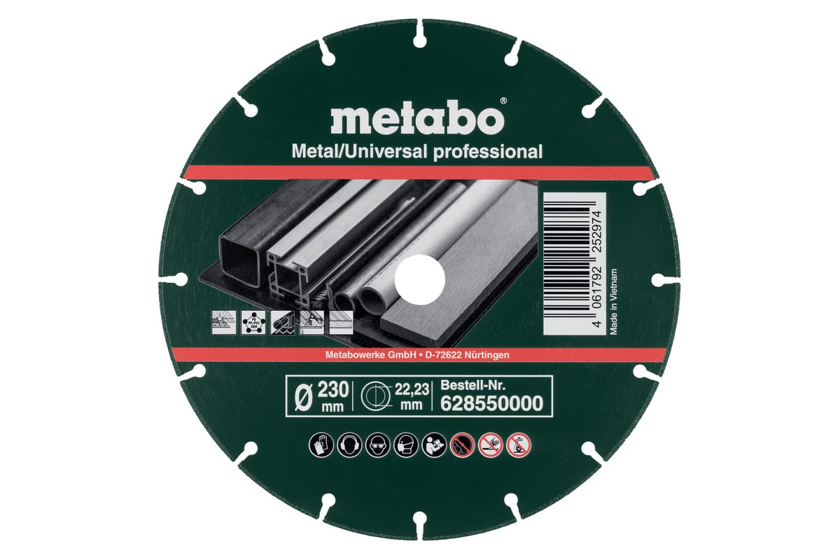 Metabo Accessoires Diamant doorslijpschijf MU-P prof. 230x22 23 mm 628550000