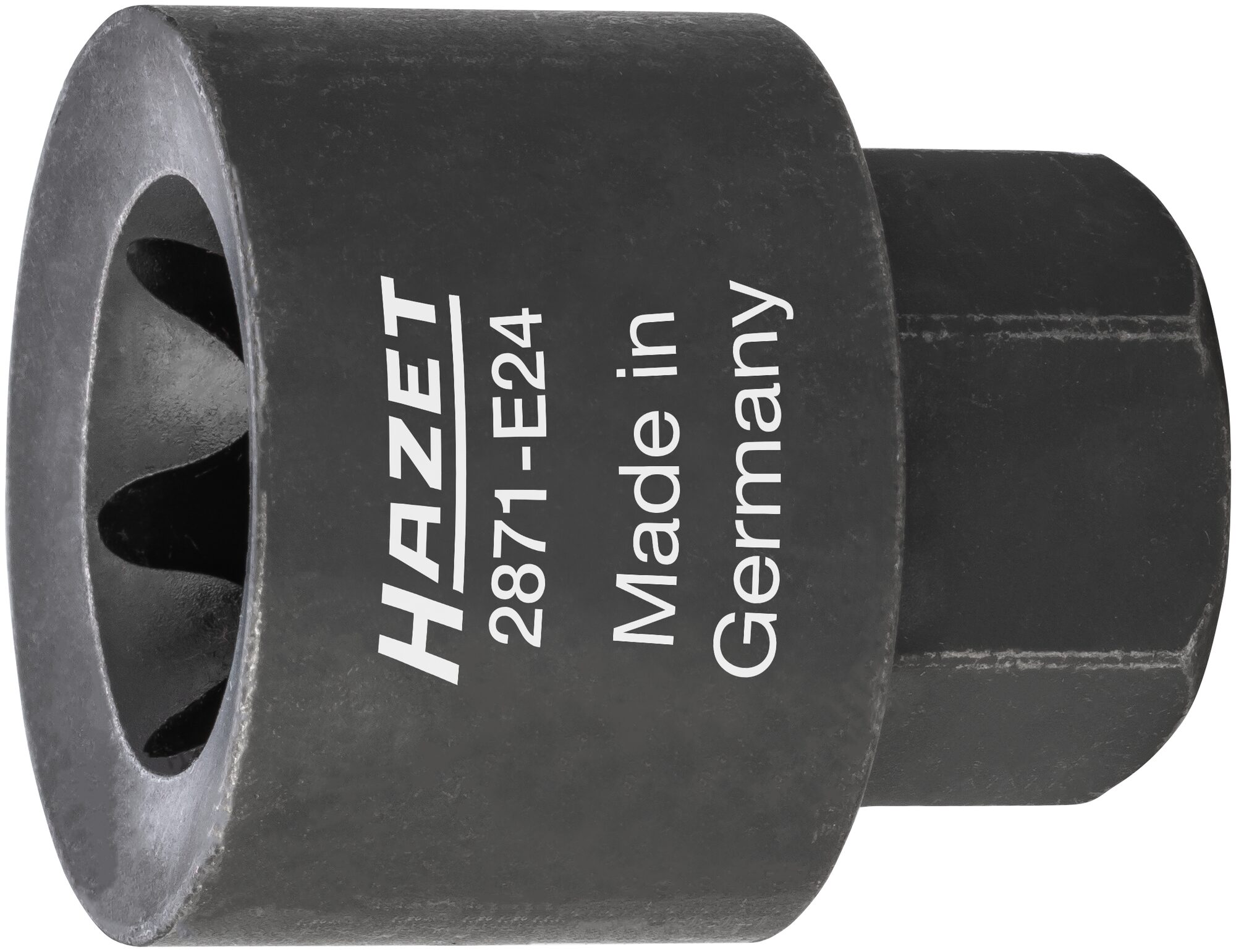 HAZET Remzadel dopsleutel 2871-E24 · 22 mm buitenzeskant · Buiten-TORX®-profiel · SW E24
