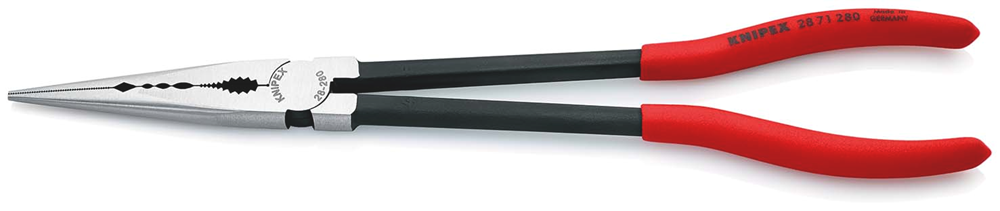 Knipex Montagetang | Gegolft grijpprofiel | Kunststof bekleed | Zwart geatramenteerd | Lengte 280 mm - 28 71 280 SB